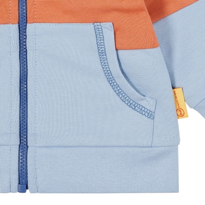 Sweatjacke, mittelblau für Jungs