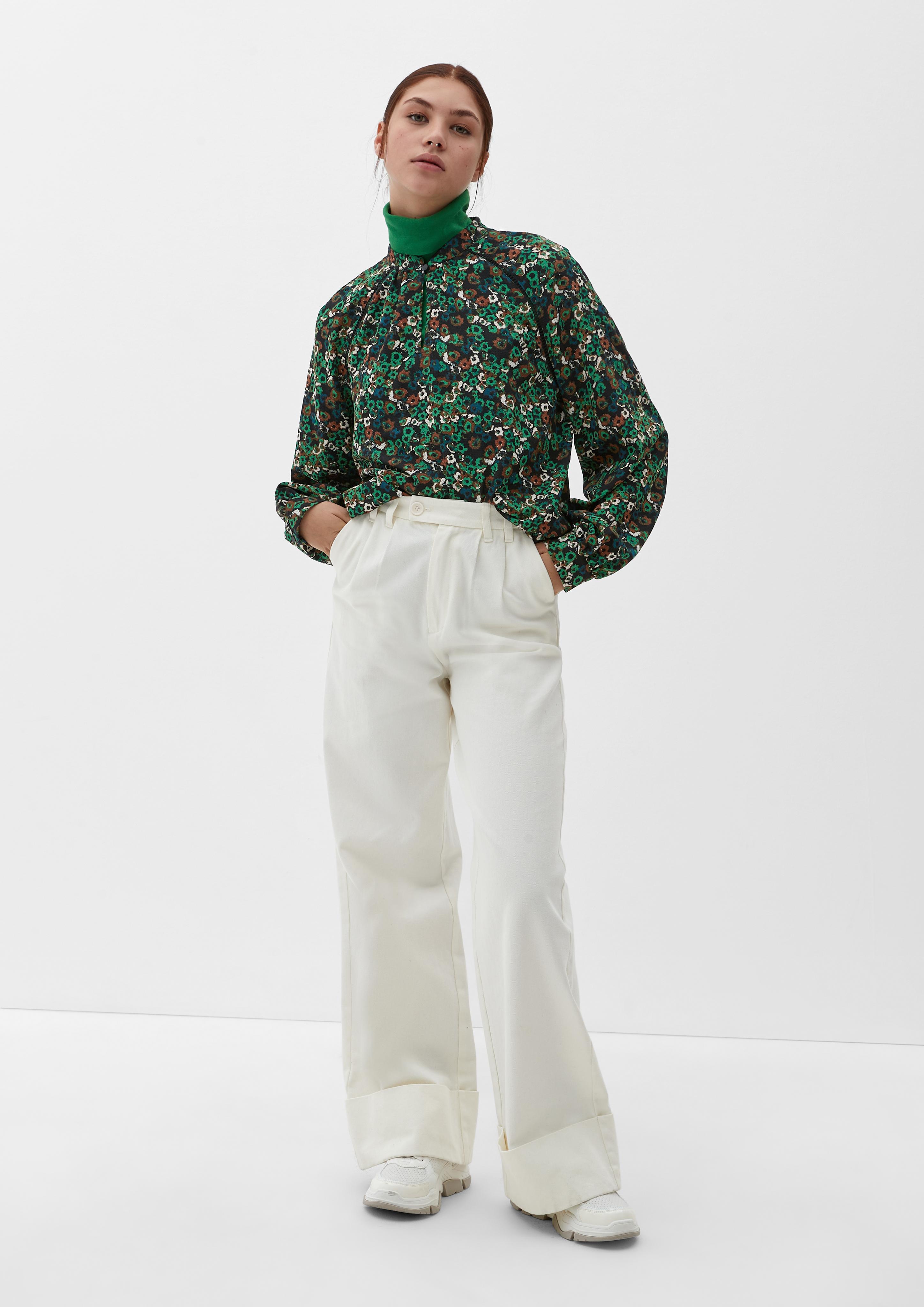 Leichte Bluse mit Alloverprint  2117759-76A5