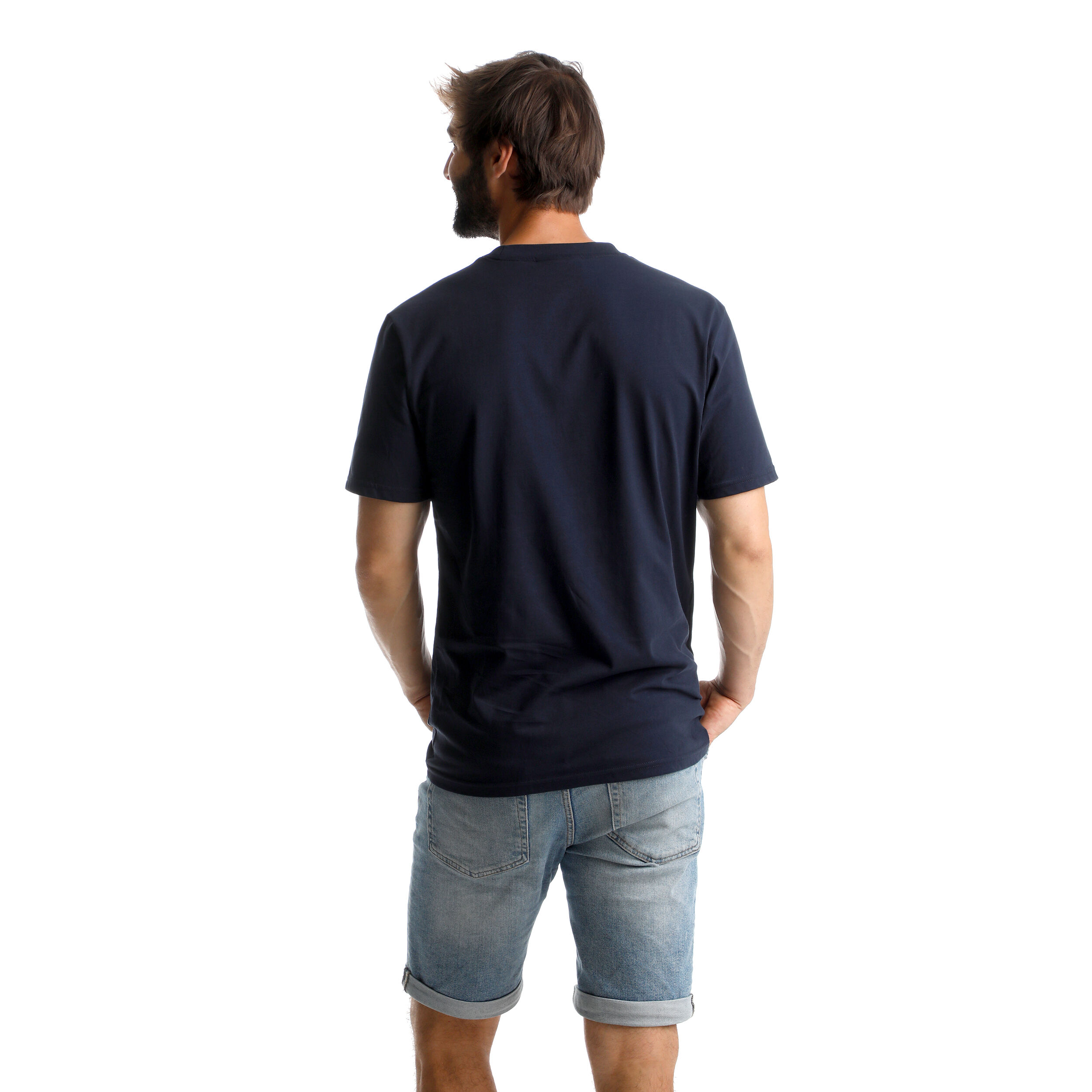 Linear T-Shirt Herren - Dunkelblau