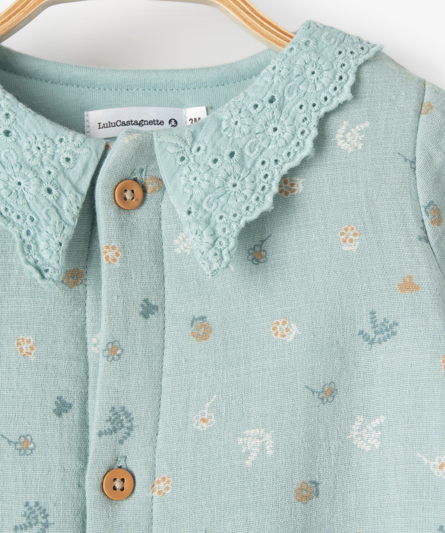 Ensemble bébé 2 pièces : combinaison et bonnet imprimés ... vert | GEMO
