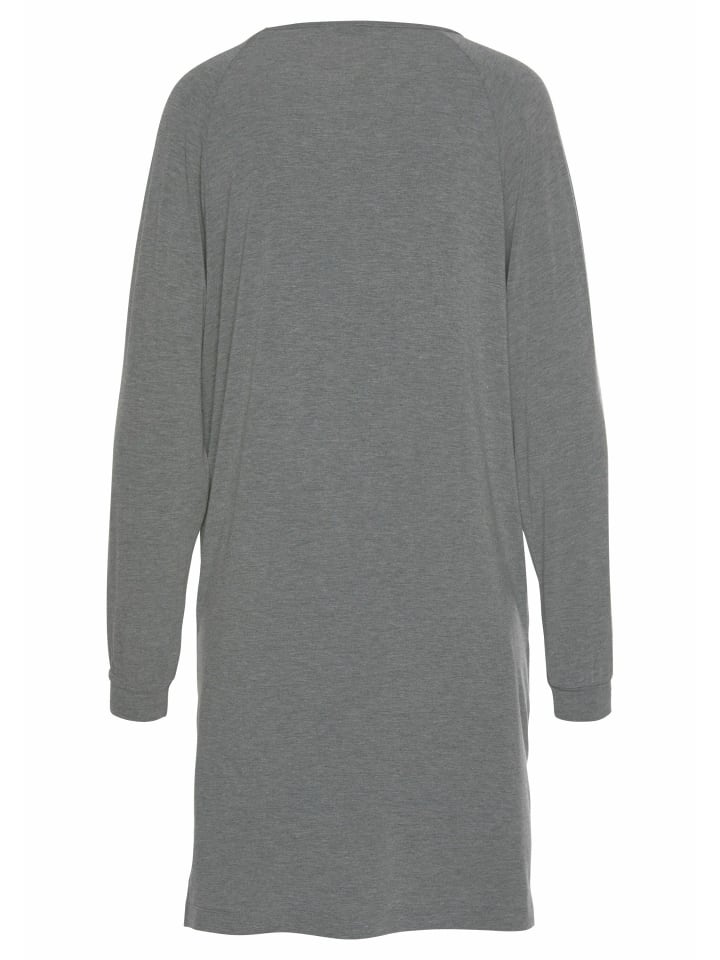VIVANCE DREAMS Sleepshirt in melange-dunkelgrau günstig kaufen 32/34