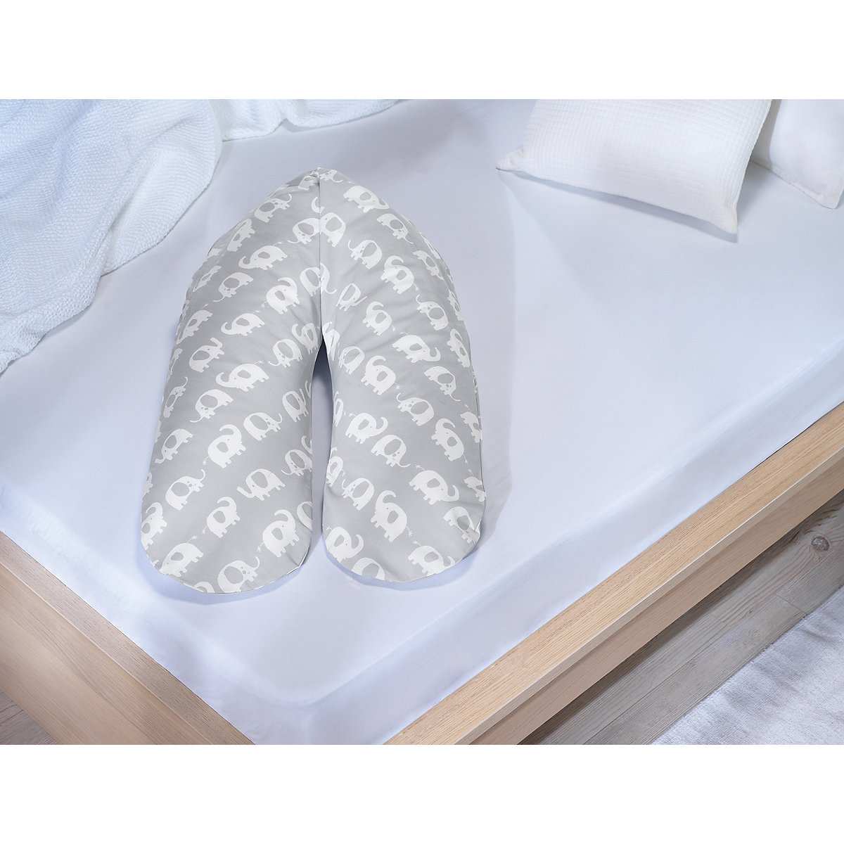 Bezug für Stillkissen Komfort 180 cm, Elefantenherde