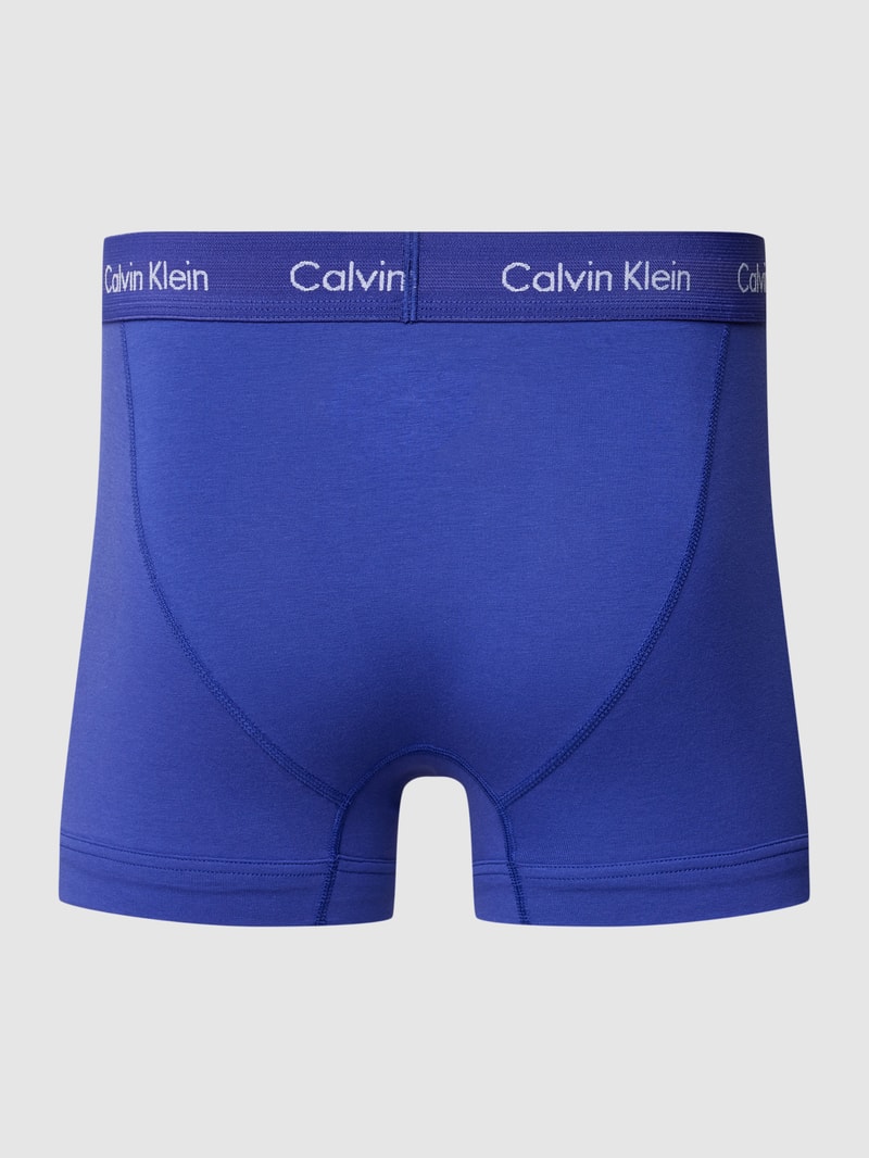 Trunks mit elastischem Logo-Bund im 3er-Pack in blau