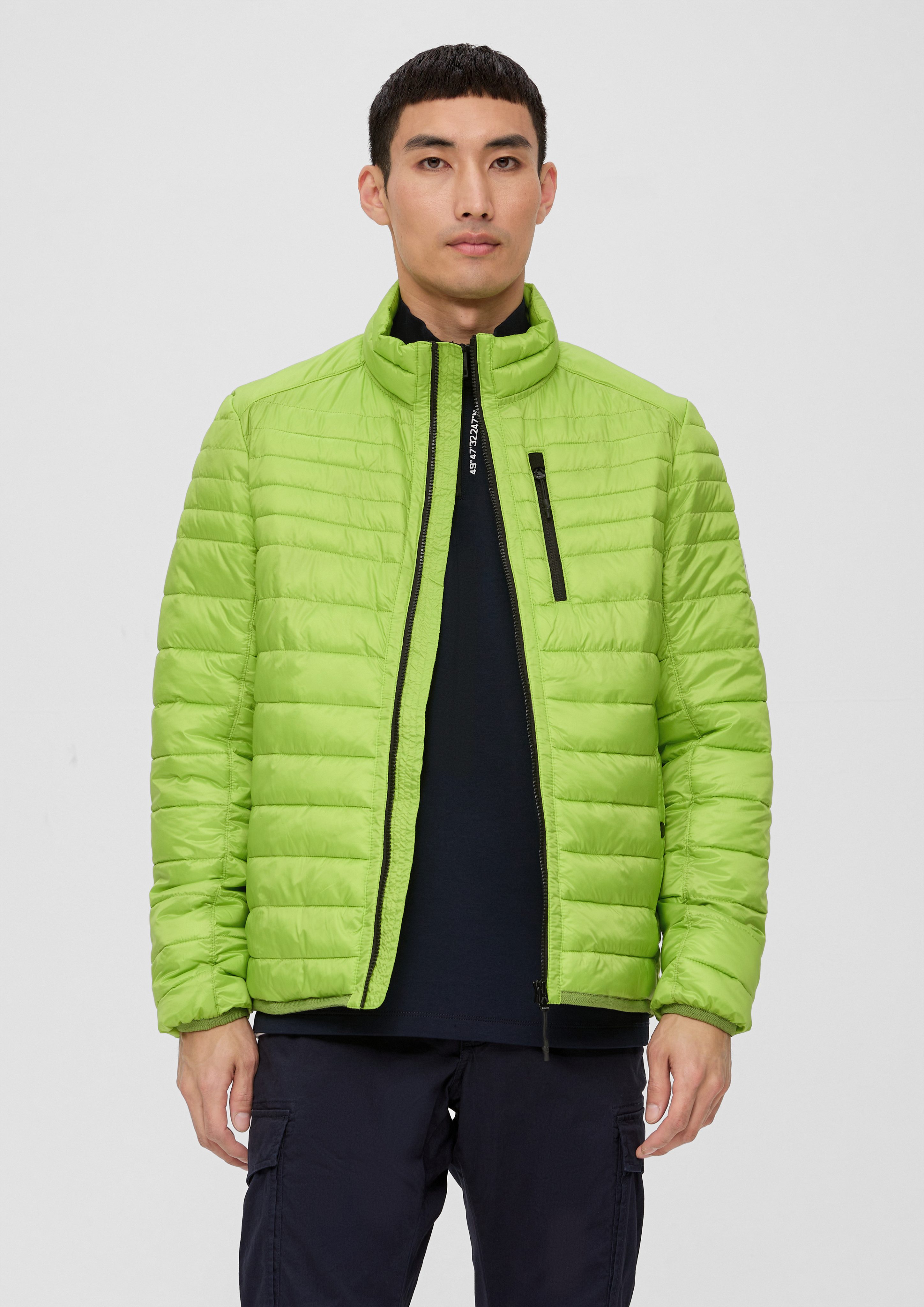 s.Oliver Allwetterjacke Steppjacke mit Label-Patch Label-Patch