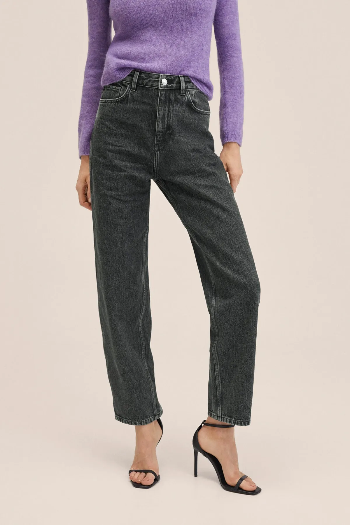 MANGO  Graue Damenjeans 27022509