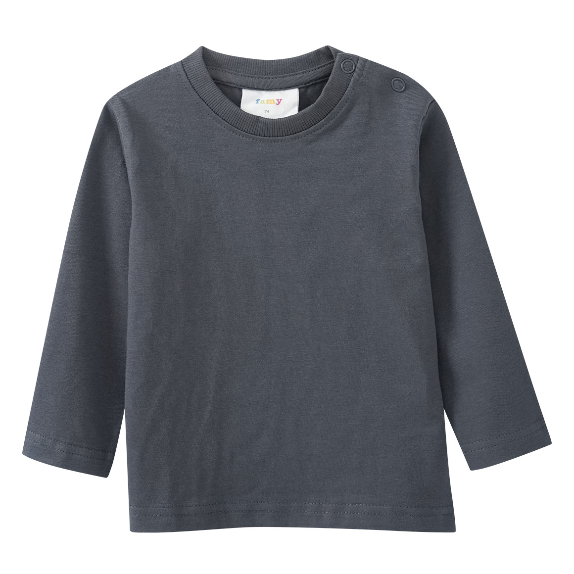 2 Baby Langarmshirts im Basic-Look