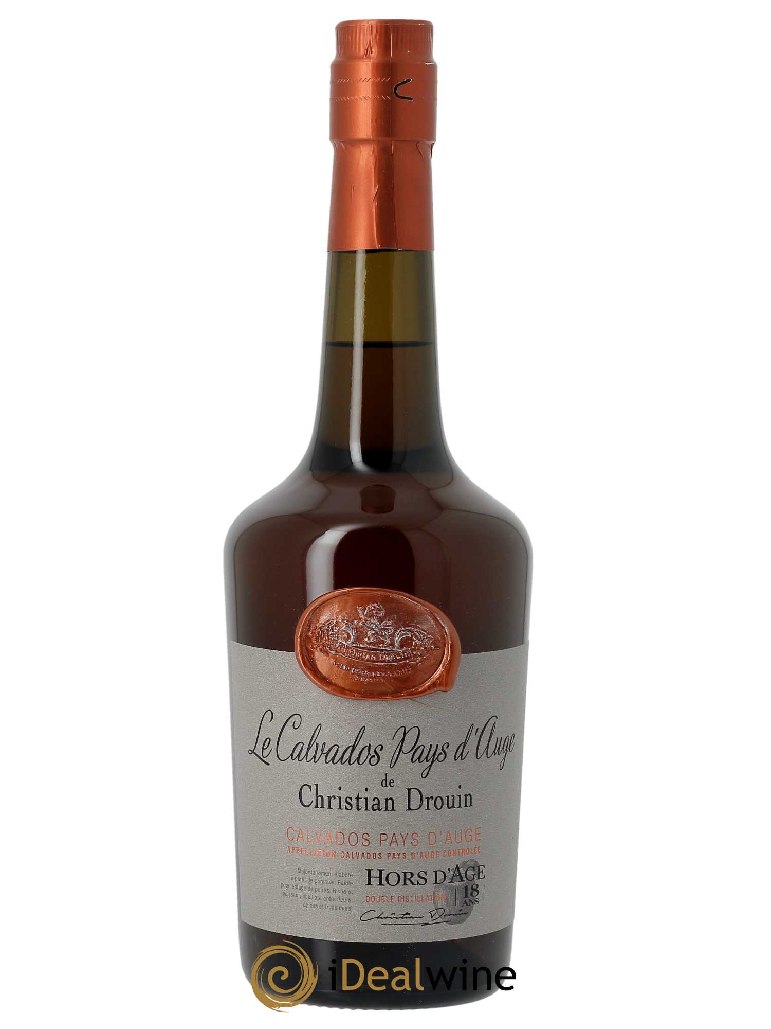 Calvados Christian Drouin Hors d'âge 18 ans (70cl)  - Lot de 1 Bouteille