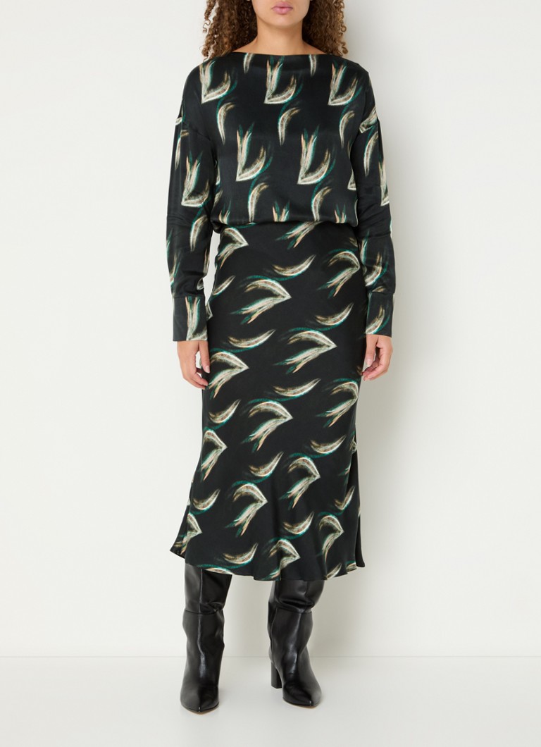 Vanilia  Forest Fade top met print