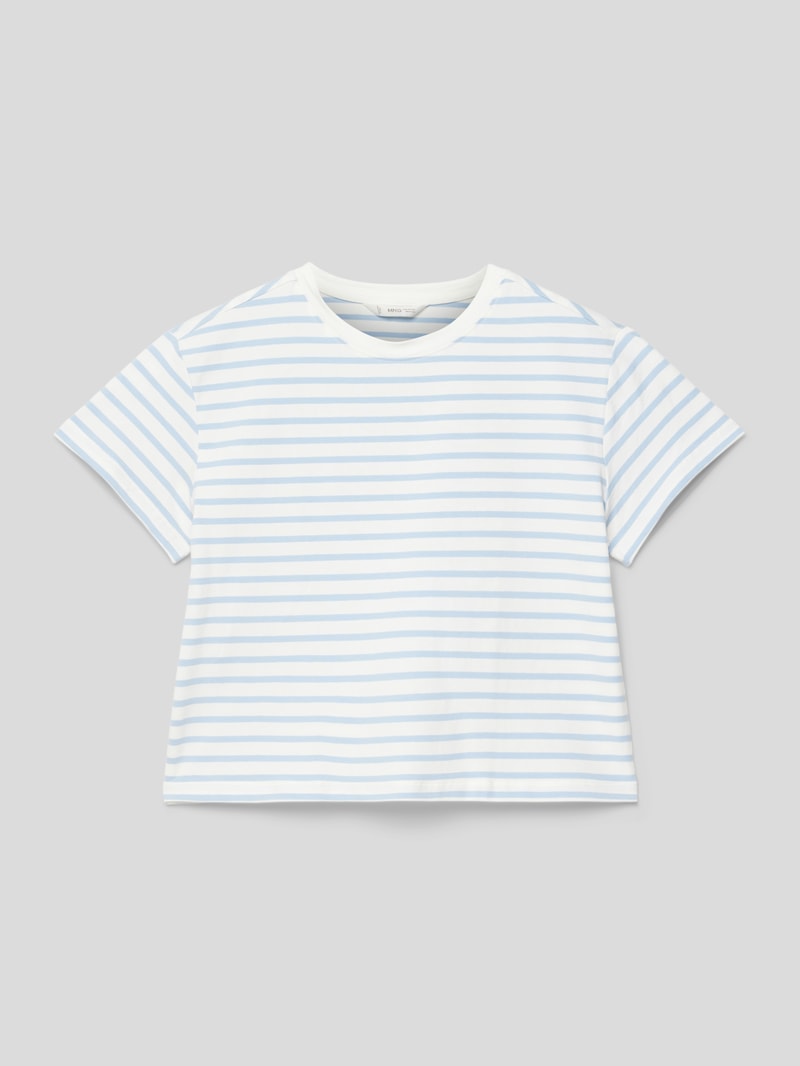 T-Shirt mit Streifenmuster Modell 'doha' in bleu