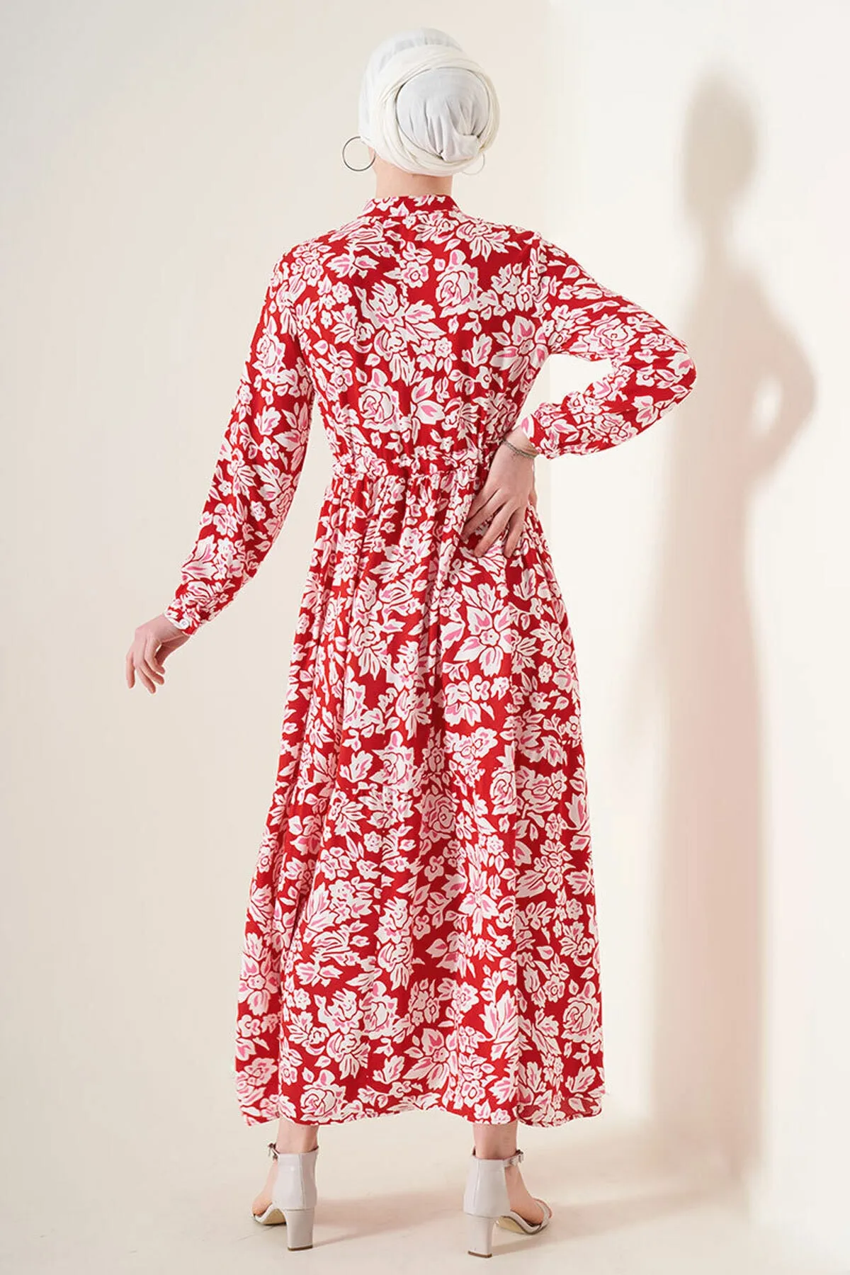 Bigdart  2144 Kleid mit gemustertem Kragen