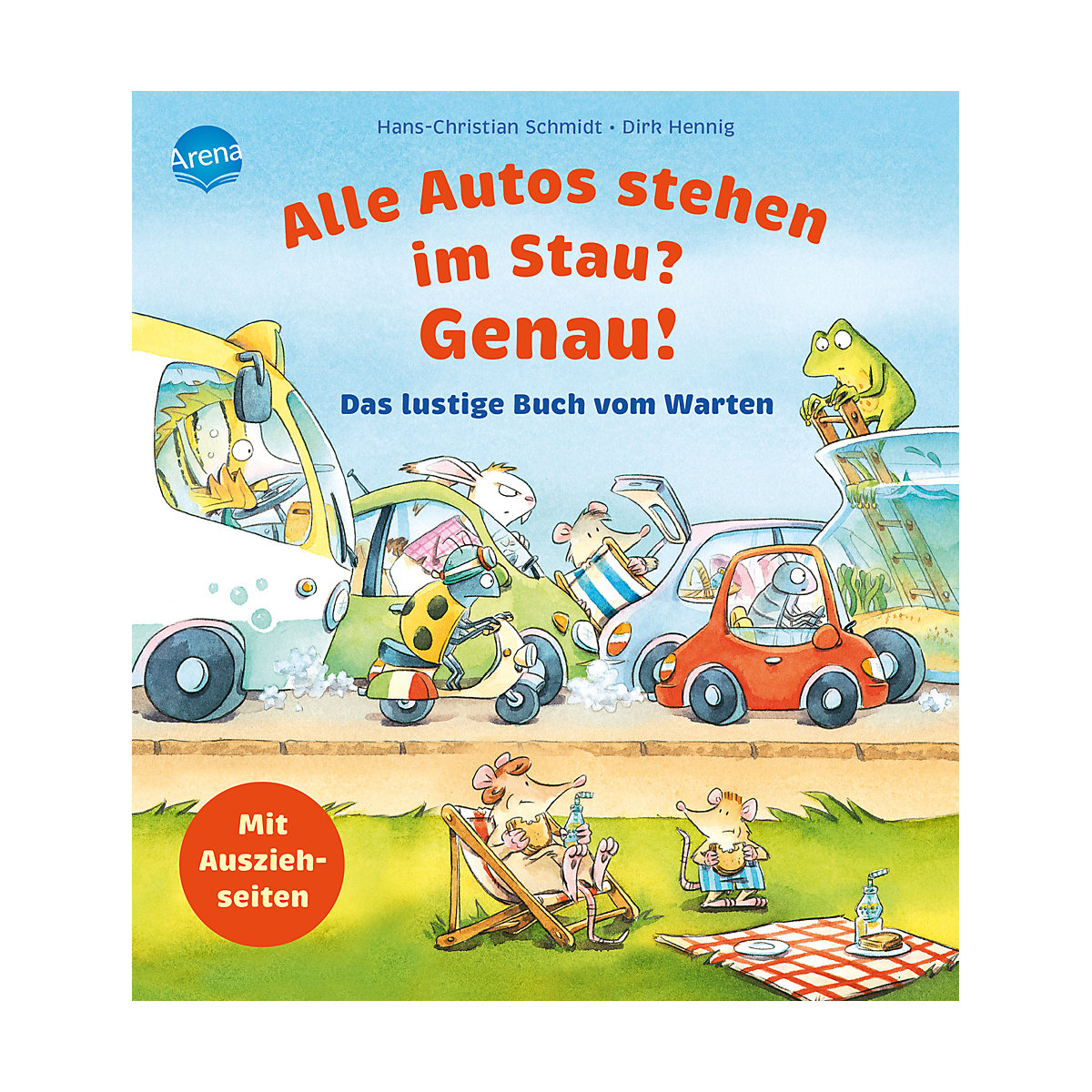 Alle Autos stehen im Stau Genau! Das lustige Buch vom Warten