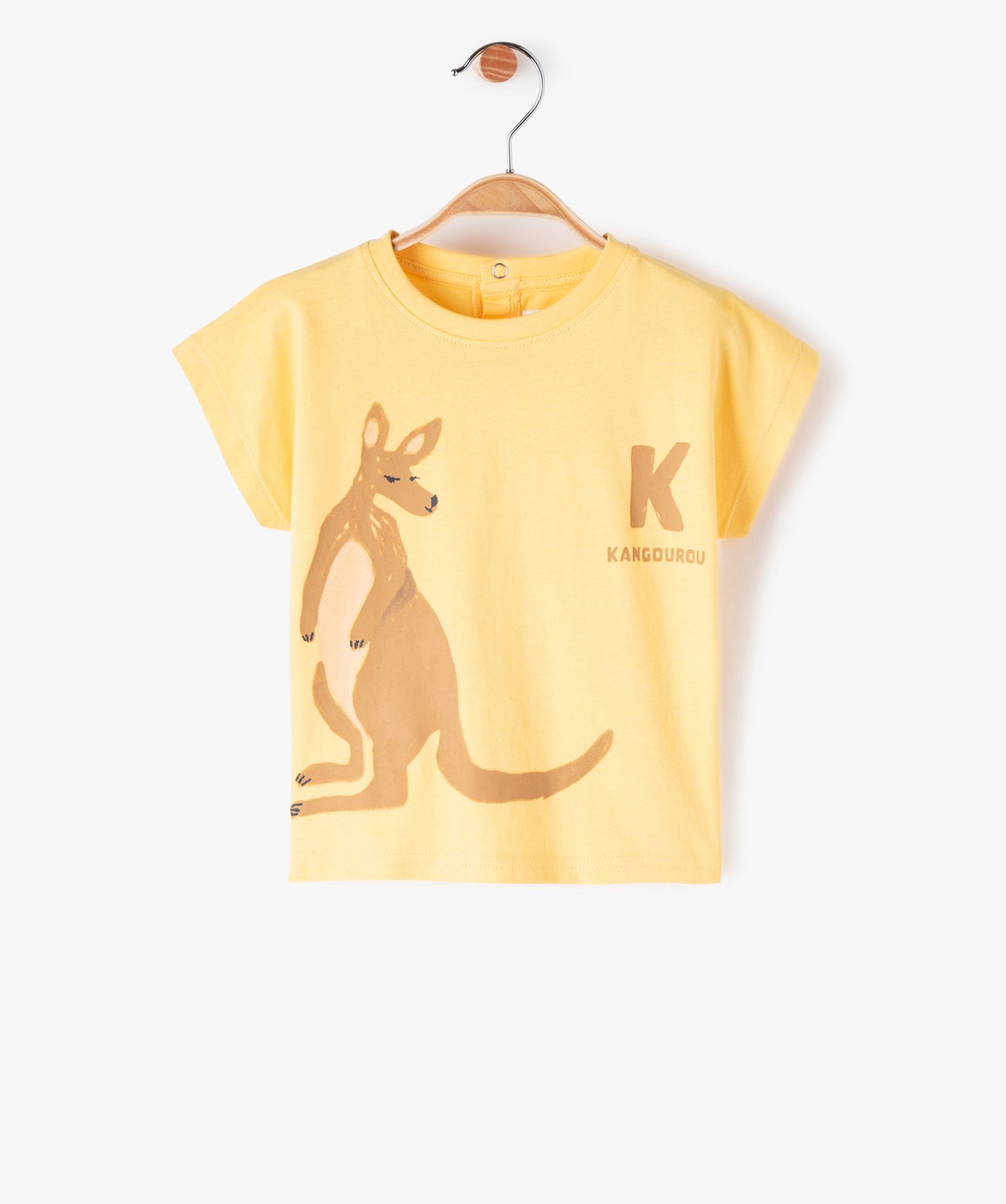 Tee-shirt bébé Garçon coupe oversize à manches ultra cou... jaune | GEMO