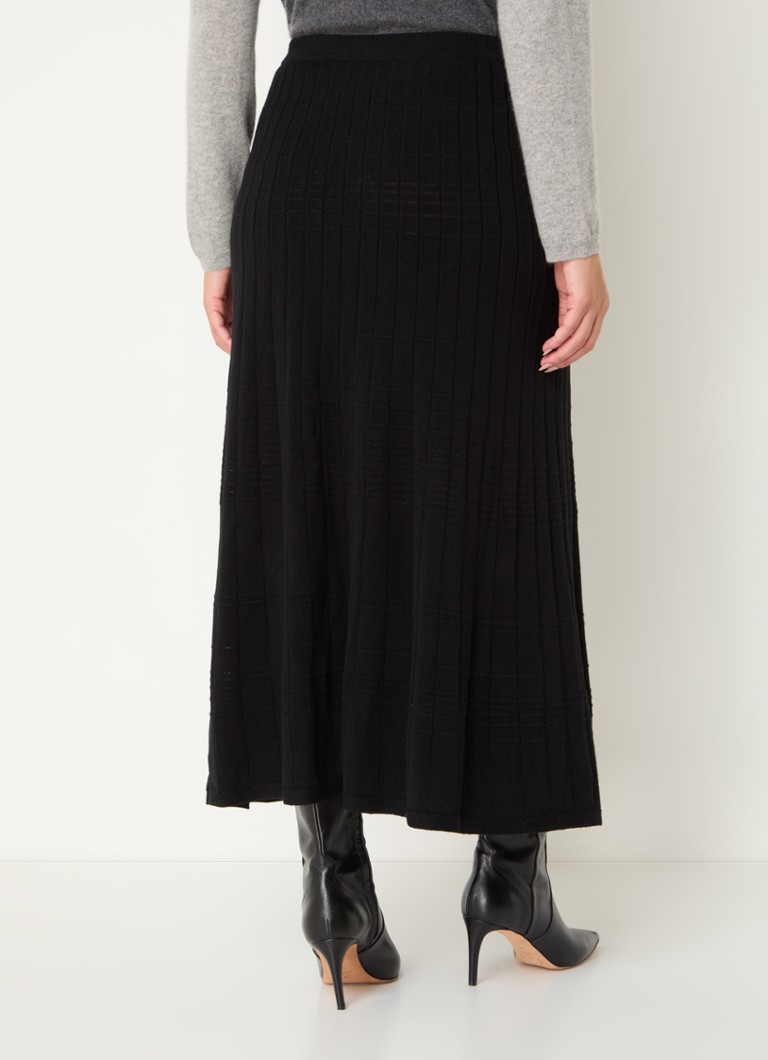 Saia midi de malha fina Gerard Darel Ceane em mistura de lã