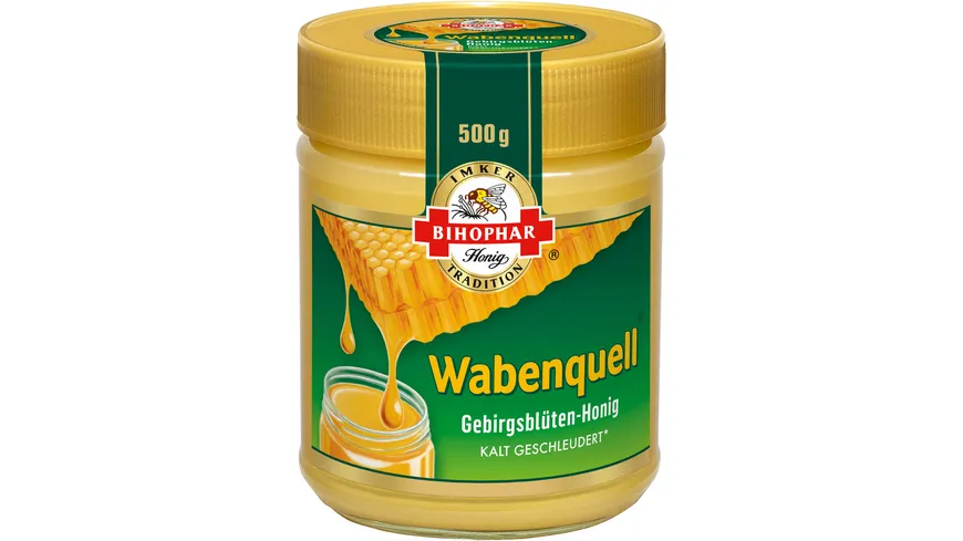 BIHOPHAR Wabenquell Gebirgsblüten-Honig 500 g