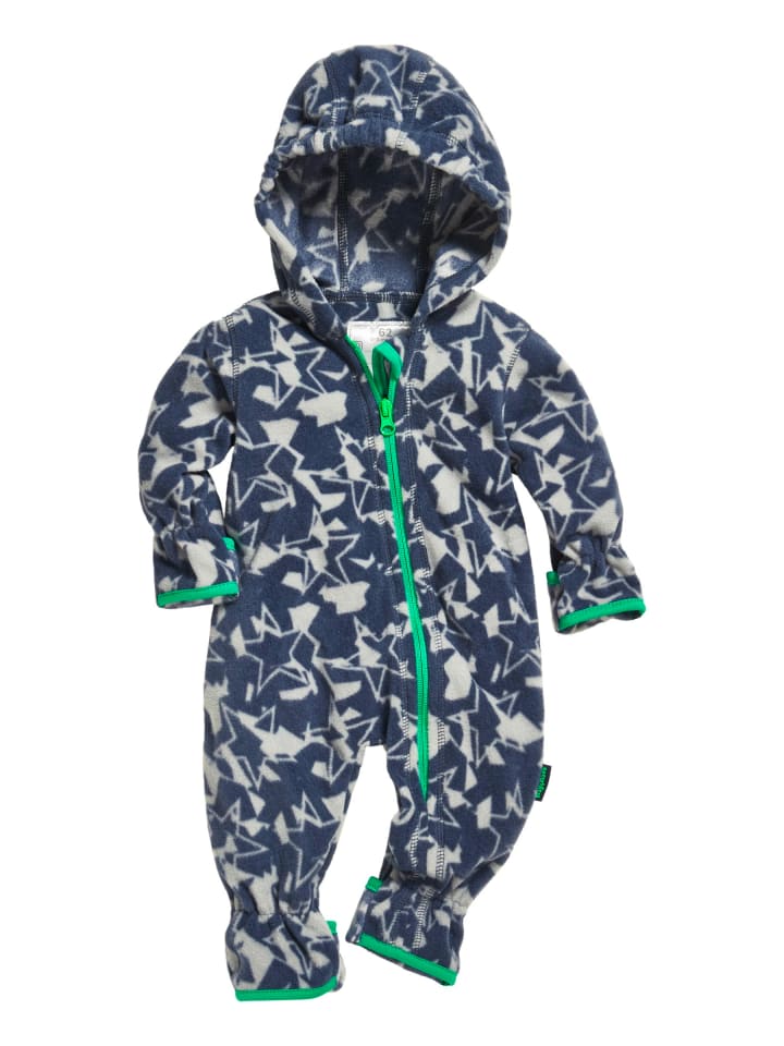 Playshoes Fleece-Overall Sterne Camouflage in Dunkelgrau günstig kaufen