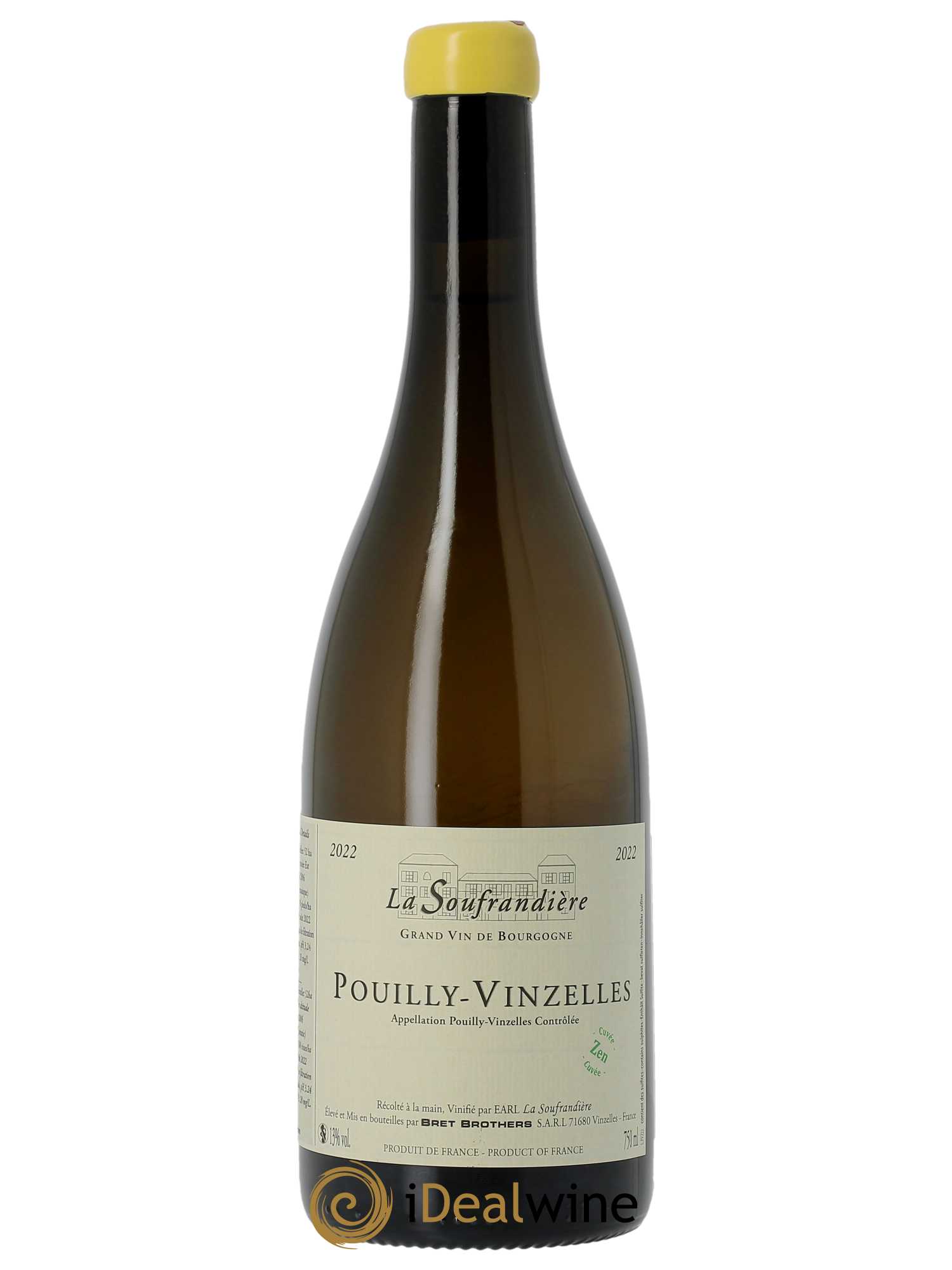 Pouilly-Vinzelles Cuvée Zen Bret Brothers  2022 - Lot de 1 Bouteille