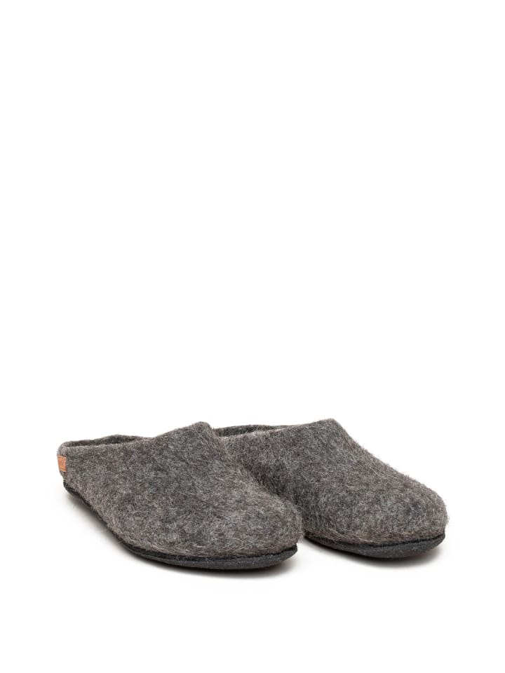 Magicfelt Filzpantoffel in Tiroler Steinschaf grau günstig kaufen