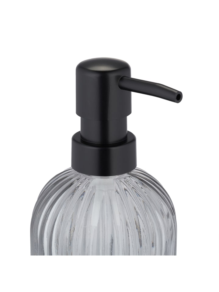relaxdays 3 x Glas Seifenspender in Schwarz - 400 ml günstig kaufen onesize