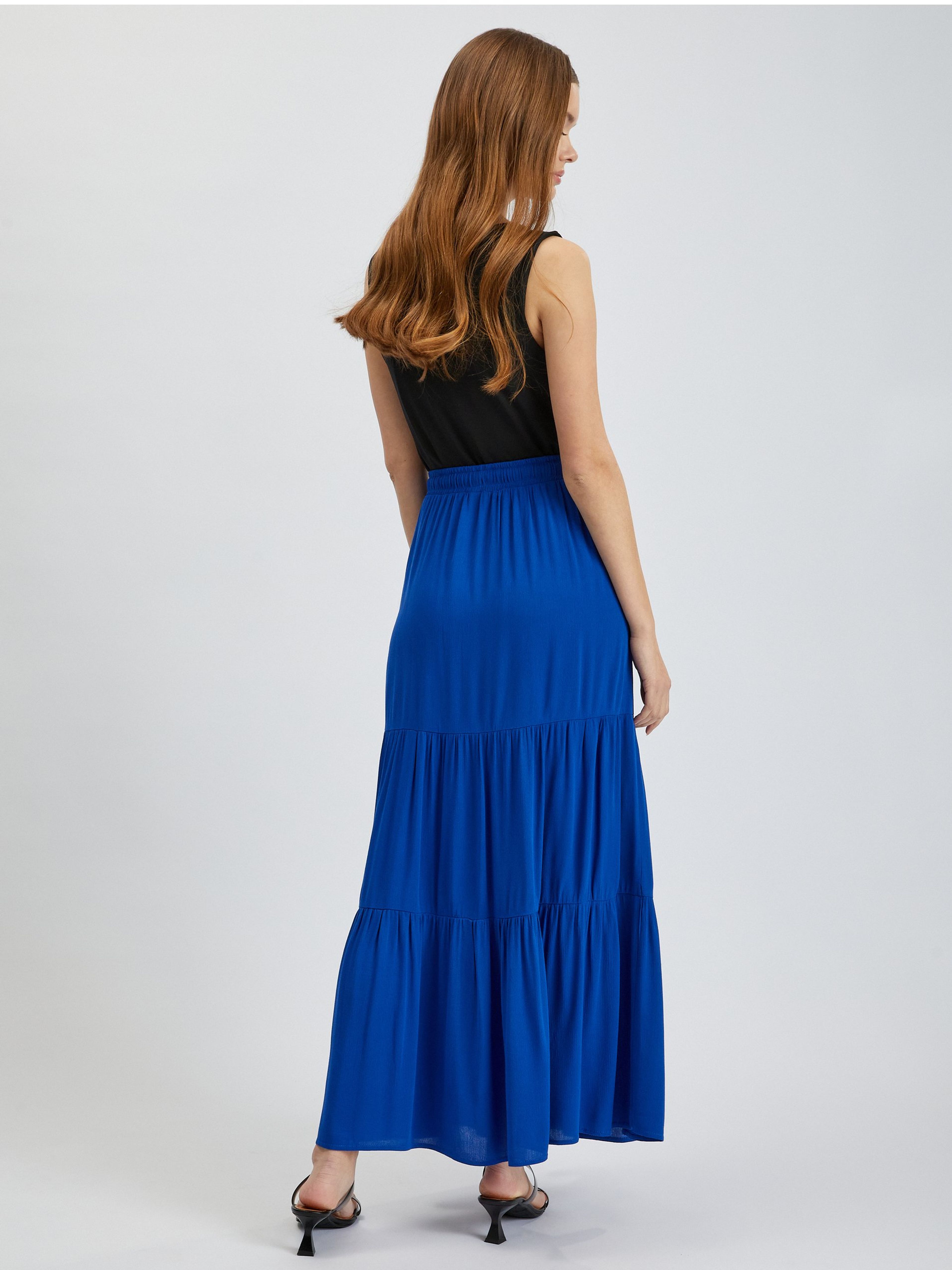 Blauer Damen-Maxirock ORSAY