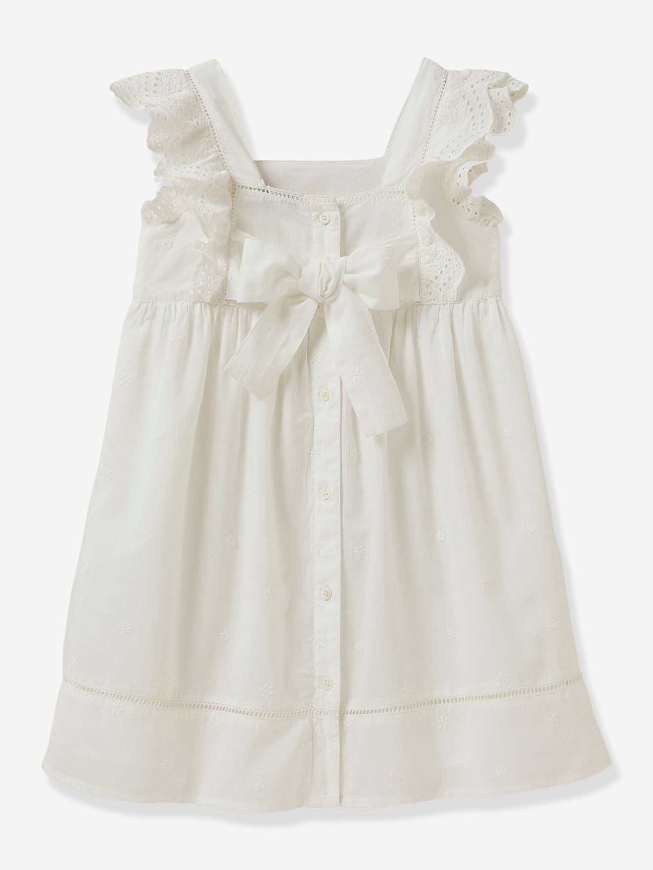 Cyrillus Mädchen Festkleid GARANCE CYRILLUS - weiß
