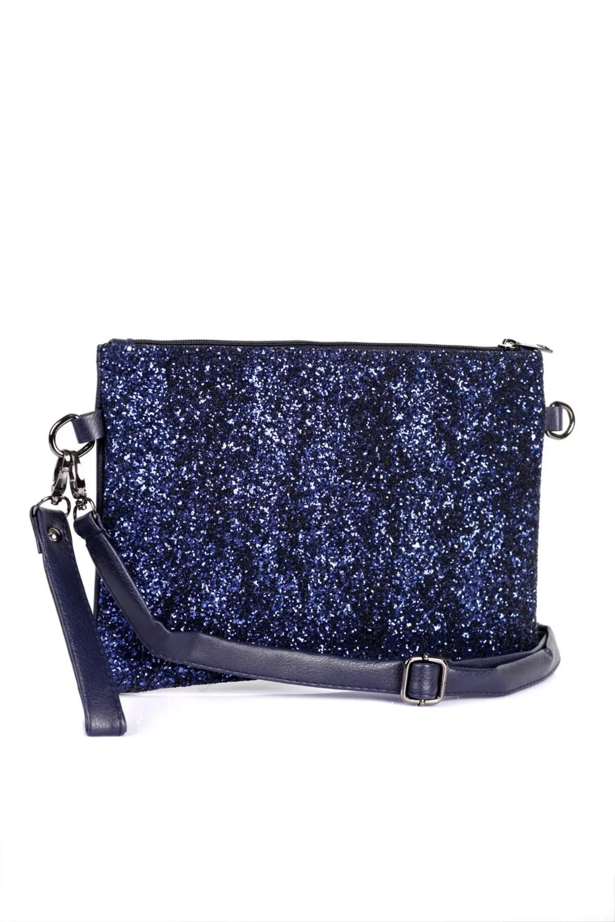 Capone Outfitters  Capone Paillettenbesetzte Paris 275 Marineblaue Damen-Clutch