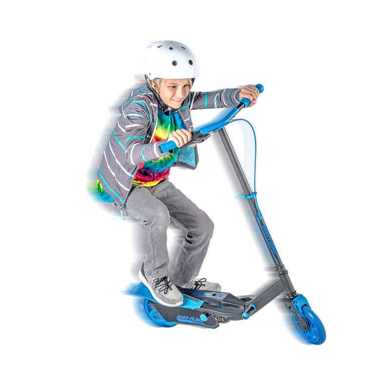 Trottinette Y flyer neon bleue non pliable