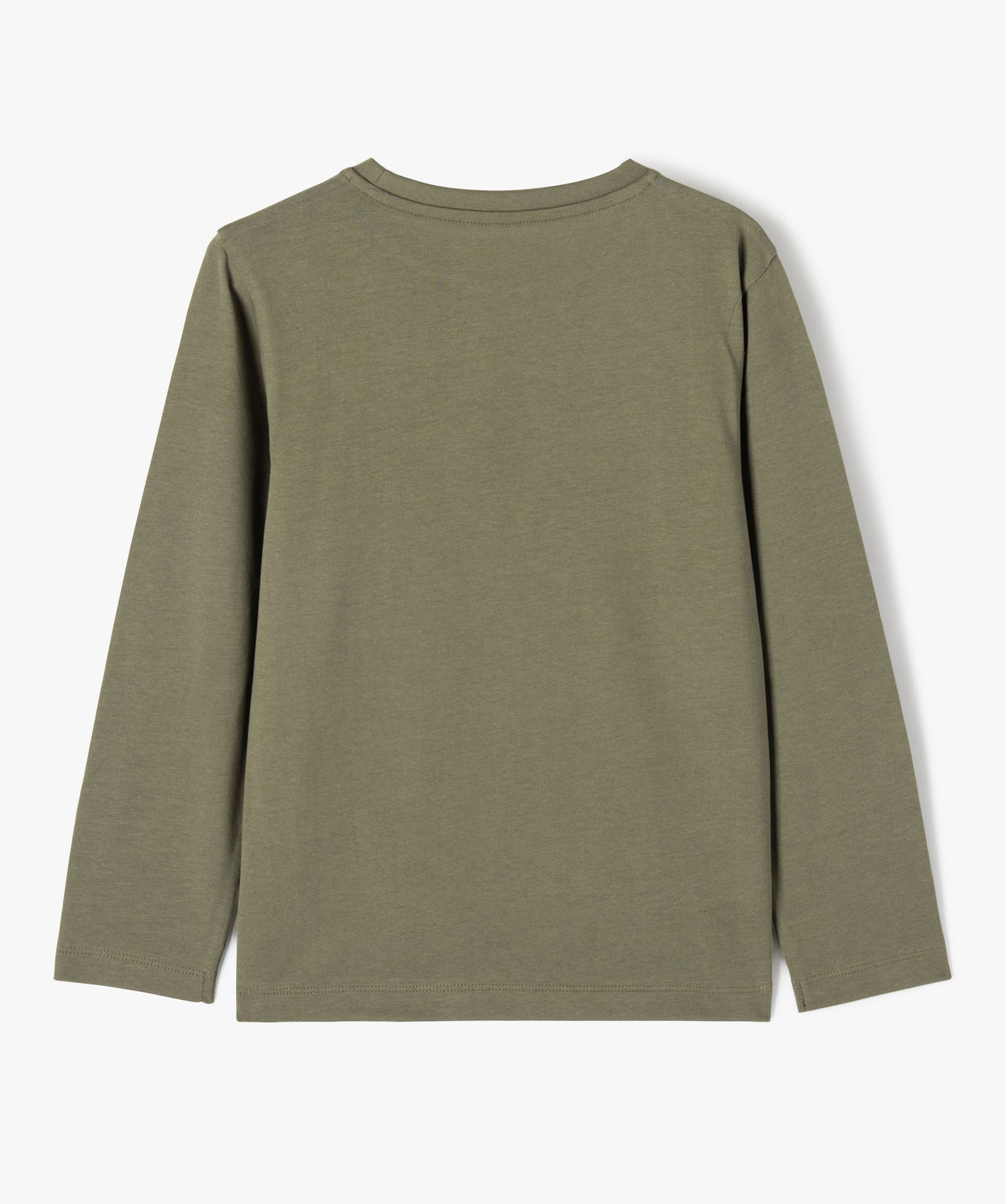Tee-shirt à manches longues avec motif XXL Garçon kaki | GEMO