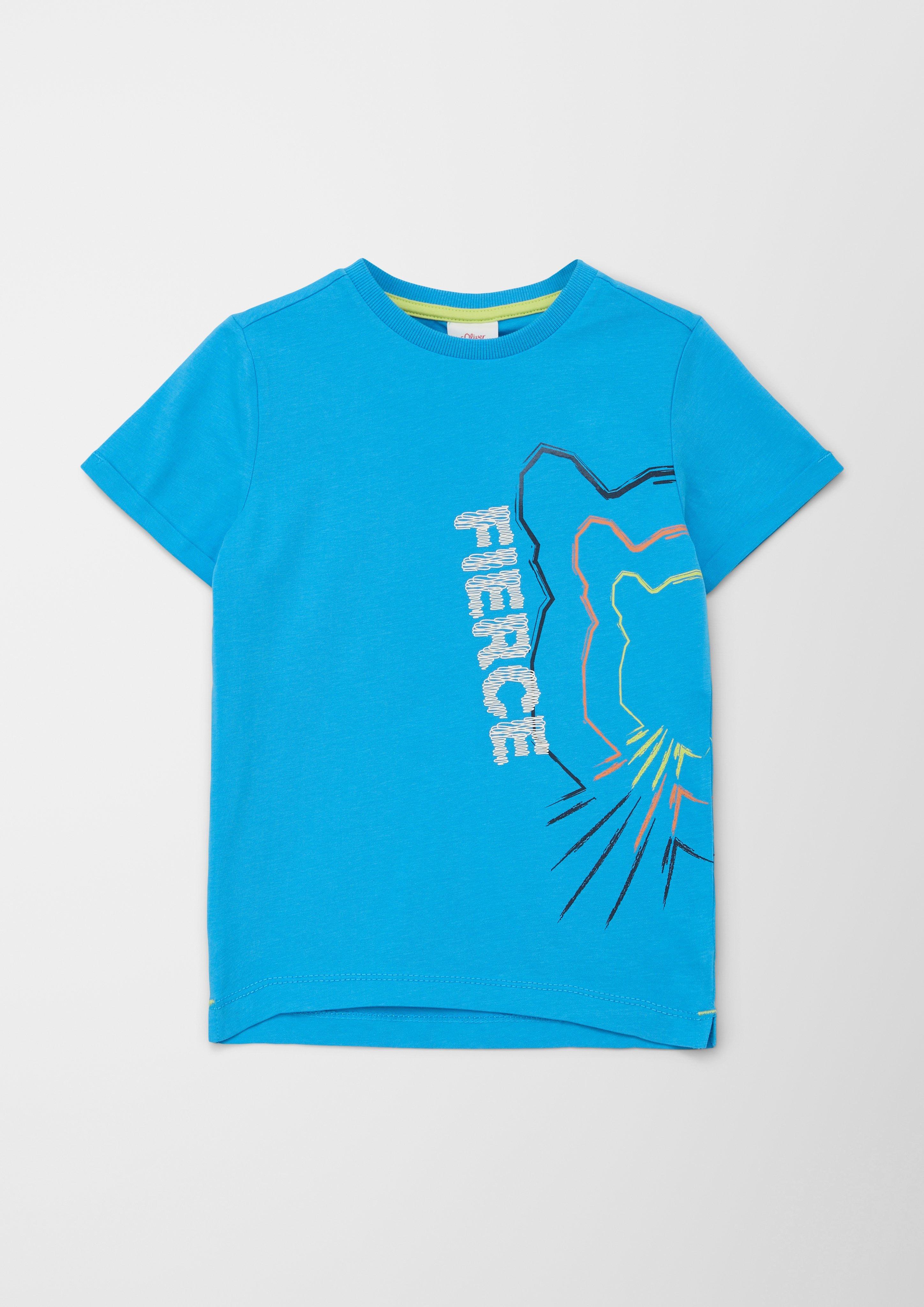 T-Shirt mit gummiertem Print  2127488-6431