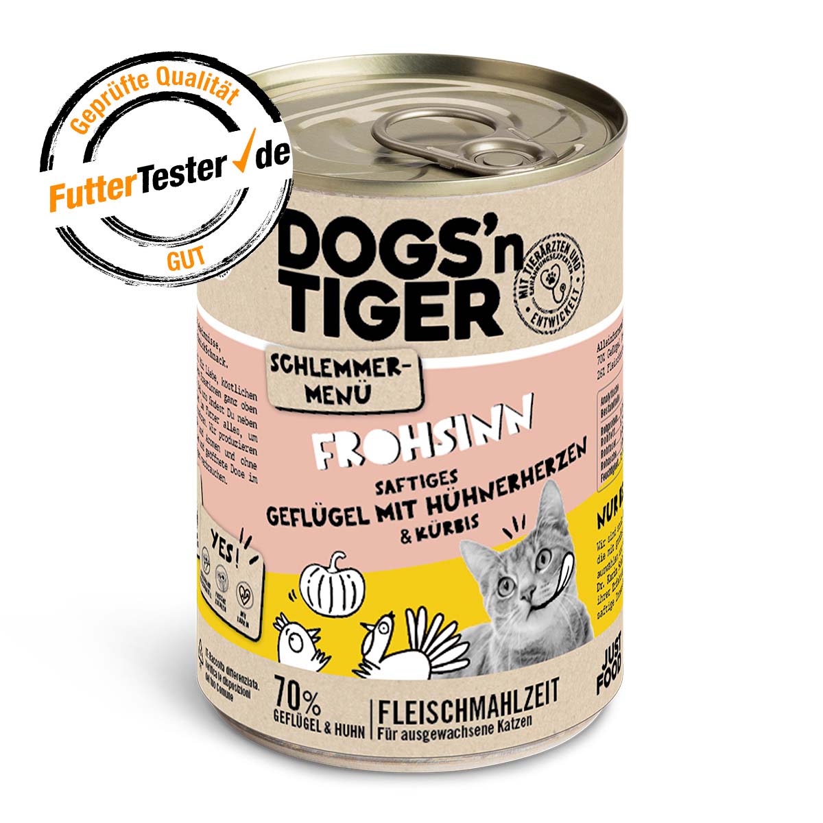 Dogs'n Tiger Schlemmermenü Frohsinn Geflügel & Kürbis
