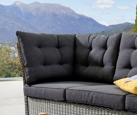 Destiny Loungesofa PALMA, Polyrattan, 3 Sitzplätze, inkl. Auflagen