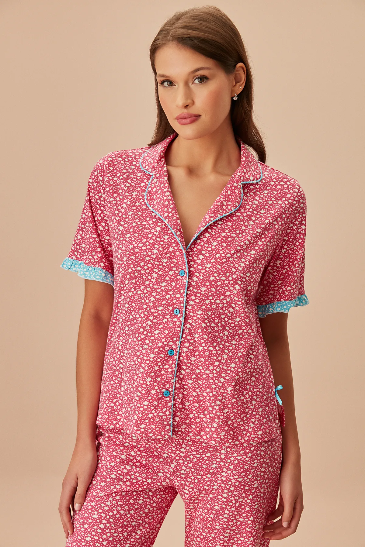 SUWEN  Farbenfrohes, maskulines Pyjama-Set