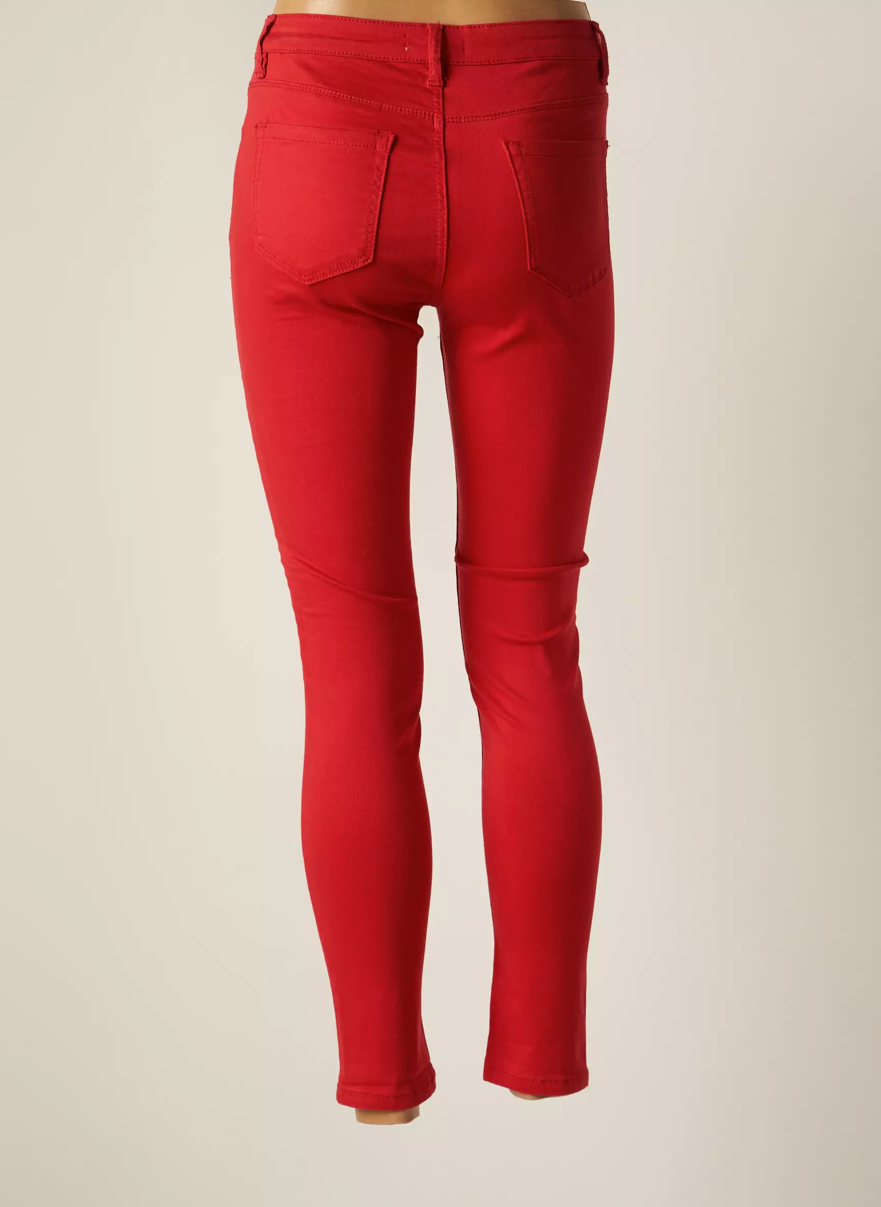 Nina Carter Pantalons Slim Femme couleur rouge
