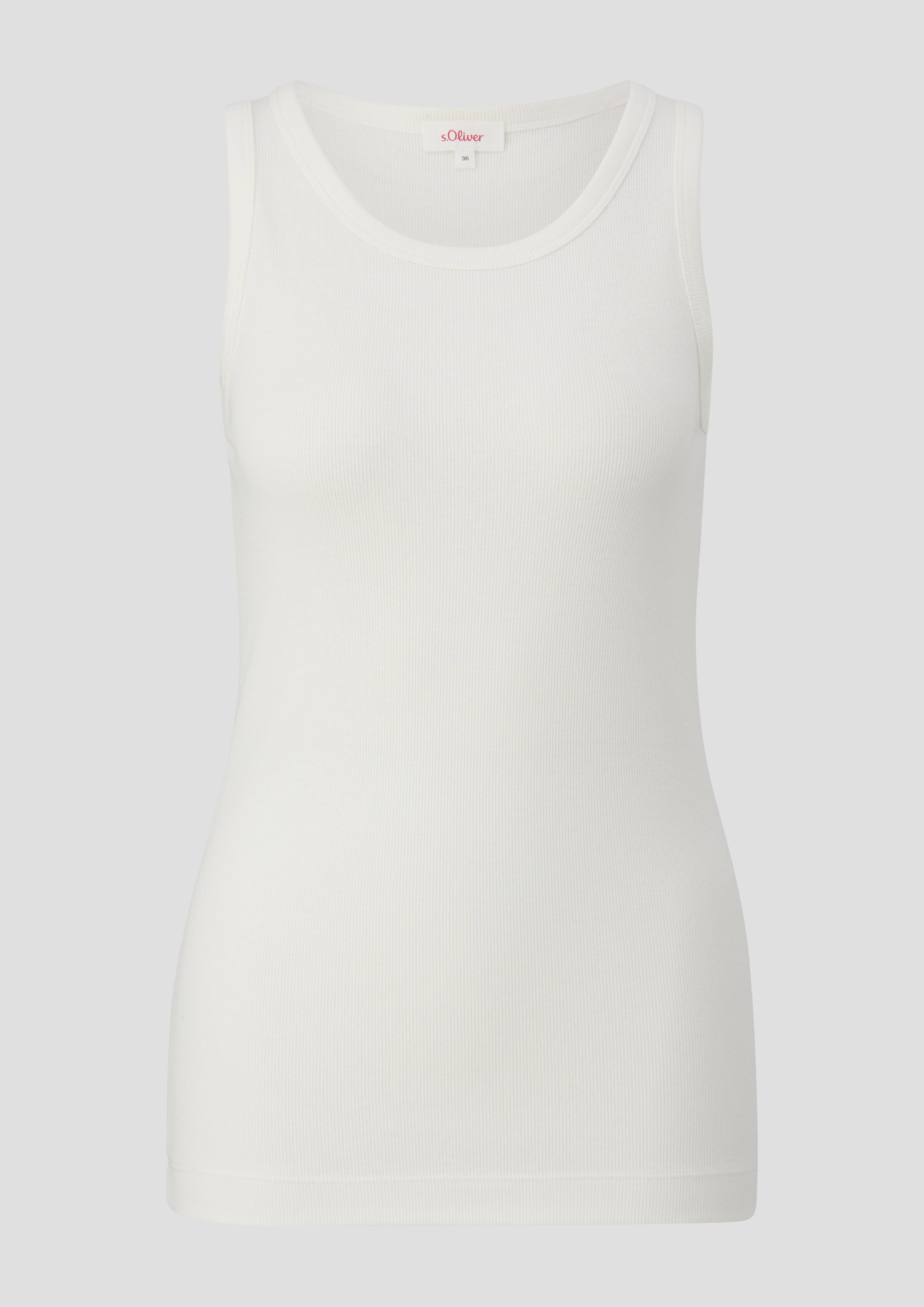 Tanktop mit Rippstruktur  2142121-0210