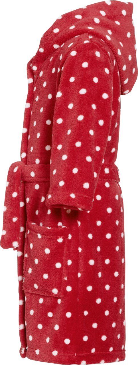 Playshoes Kinderbademantel Fleece-Bademantel Punkte