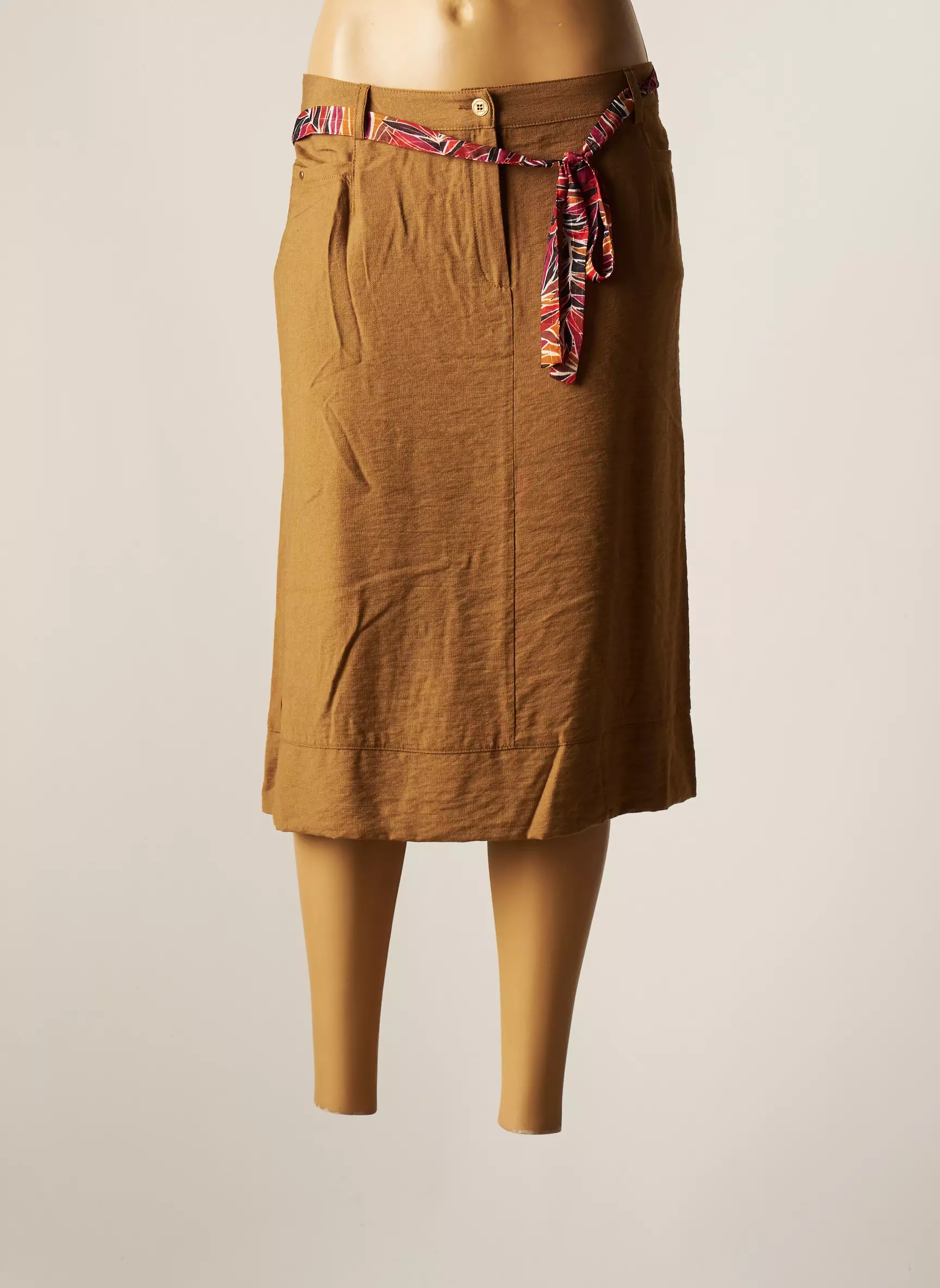 Christine Laure Jupes Mi Longues Femme couleur marron