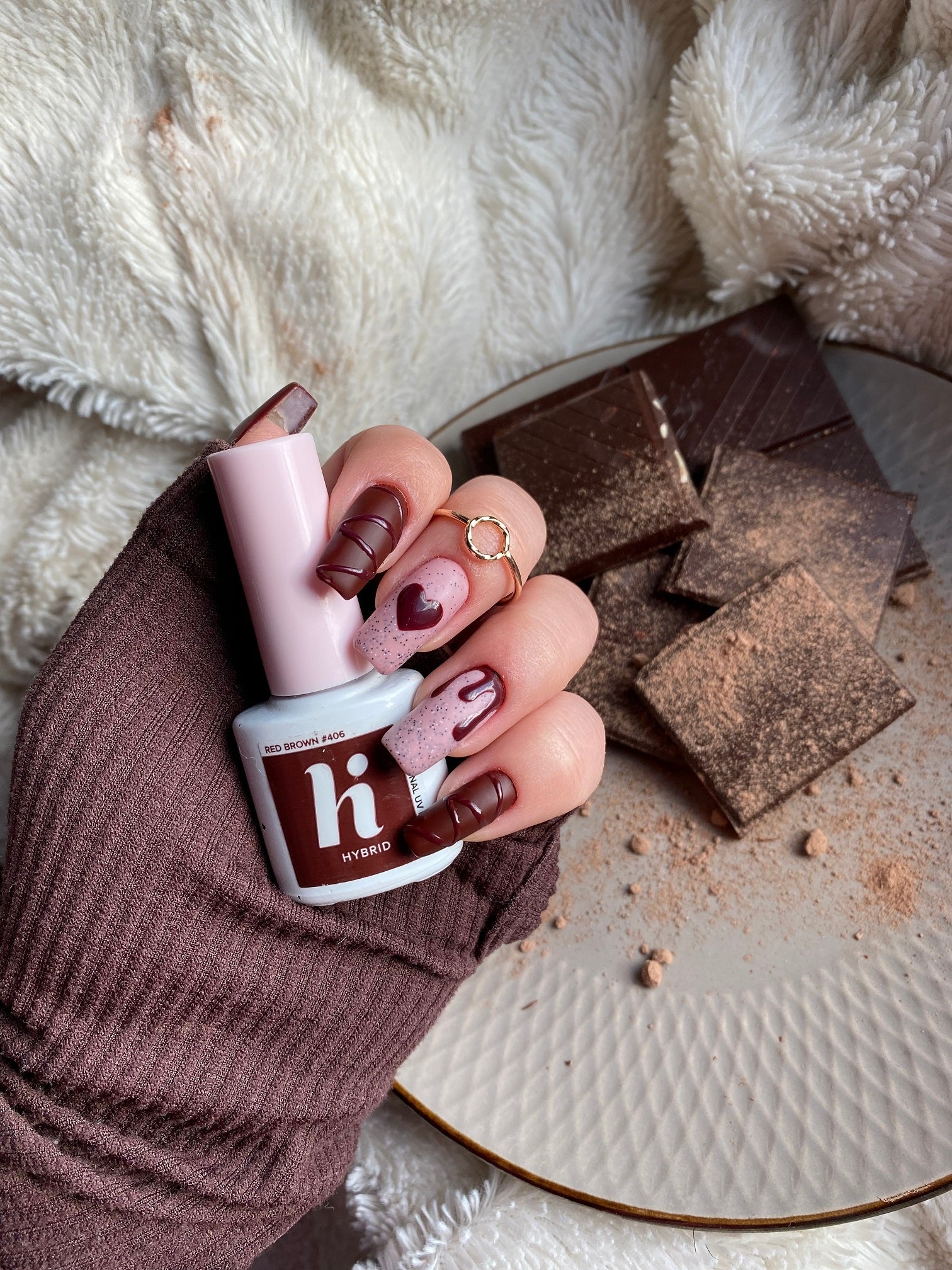 Oja Semipermanentă UV Choco&Latte - Oja cu Efect Gel