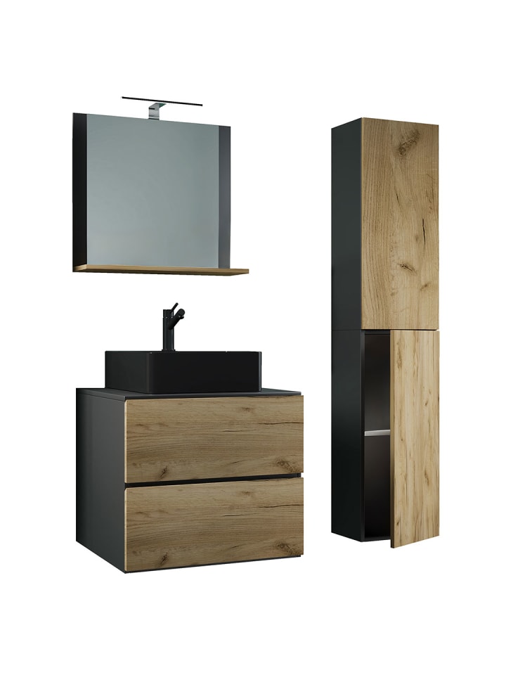ebuy24 Badmöbelset LendasLBL anthrazit anthrazit 94 x 52 cm günstig kaufen onesize