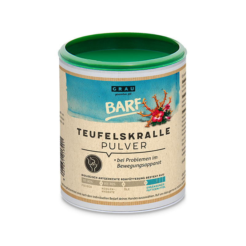 GRAU BARF/ Frostfutter GRAU Teufelskralle Pulver 300 g