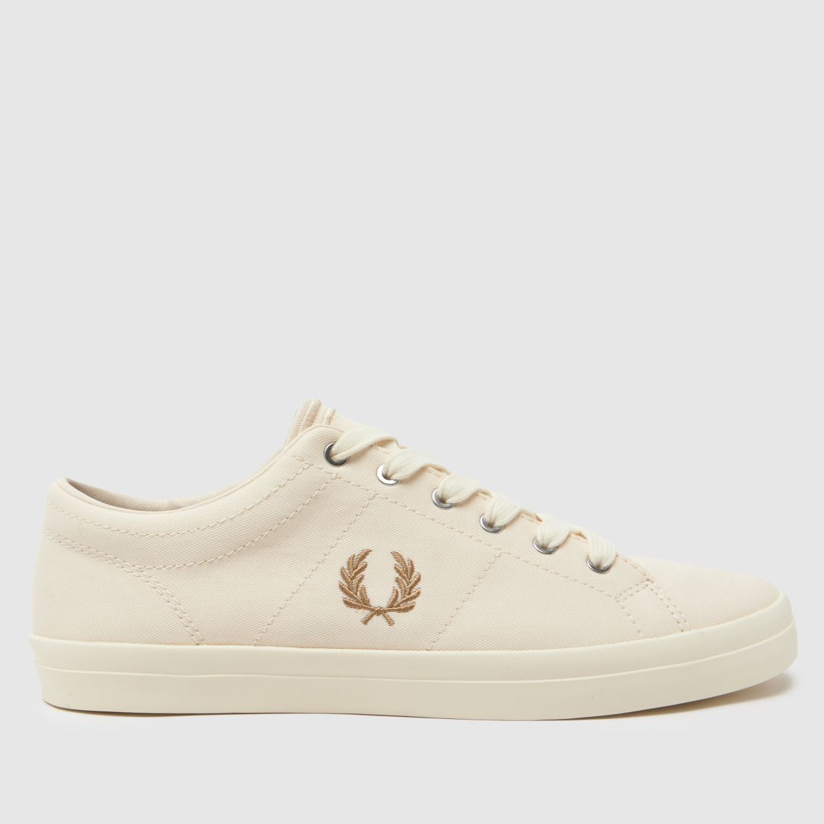 Fred Perry – Baseline – Stenfärgade sneakers i twill