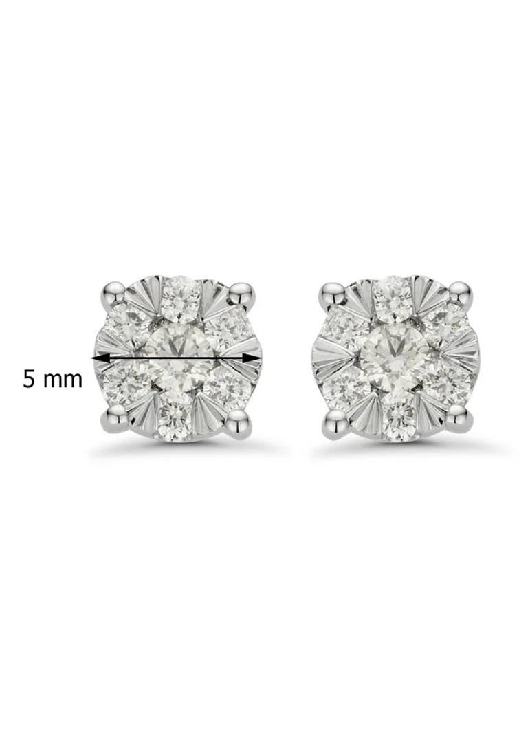 Zlaté náušnice s diamantmi, 0,27 ct diamant, Enchanted
