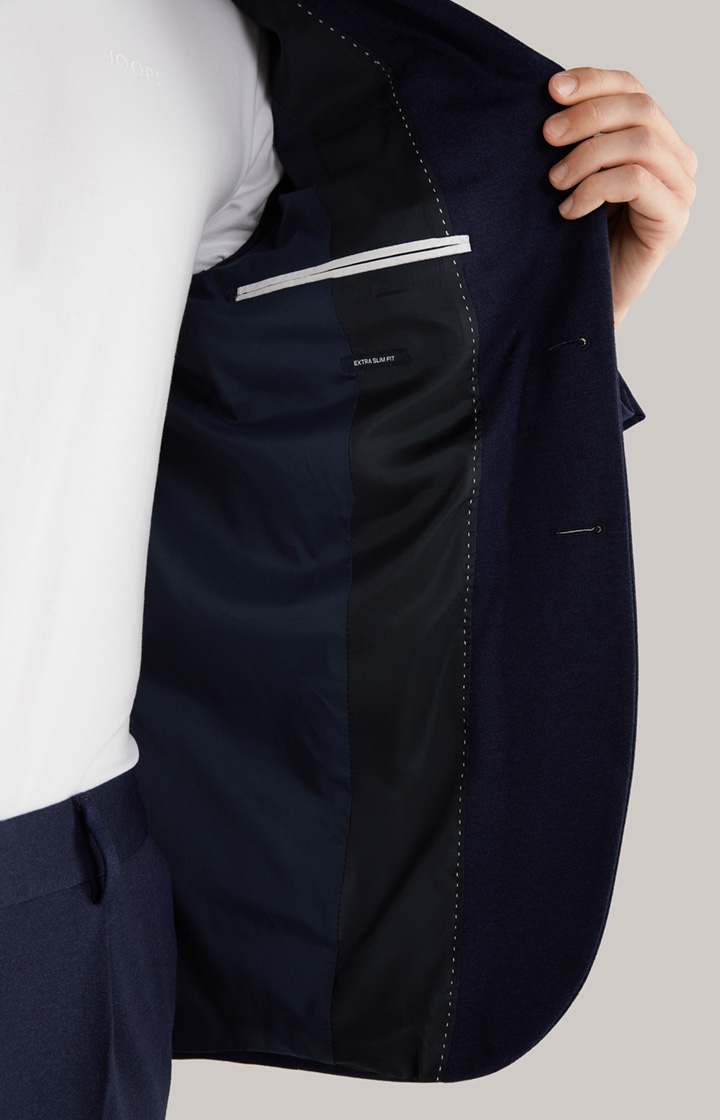 Jersey-Baukasten-Sakko Dash in Navy meliert