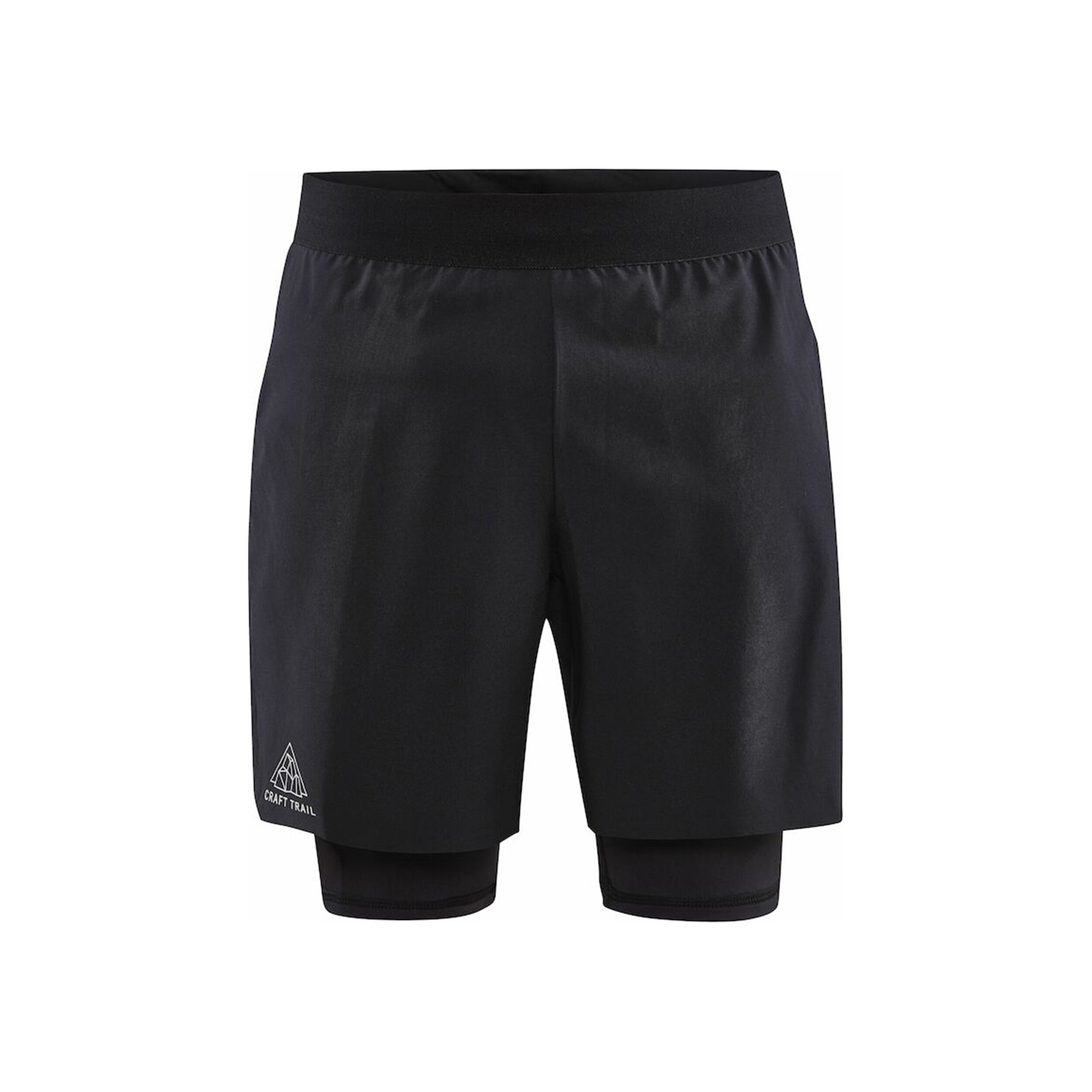 Pro Trail 2in1 Laufshorts Herren - Schwarz