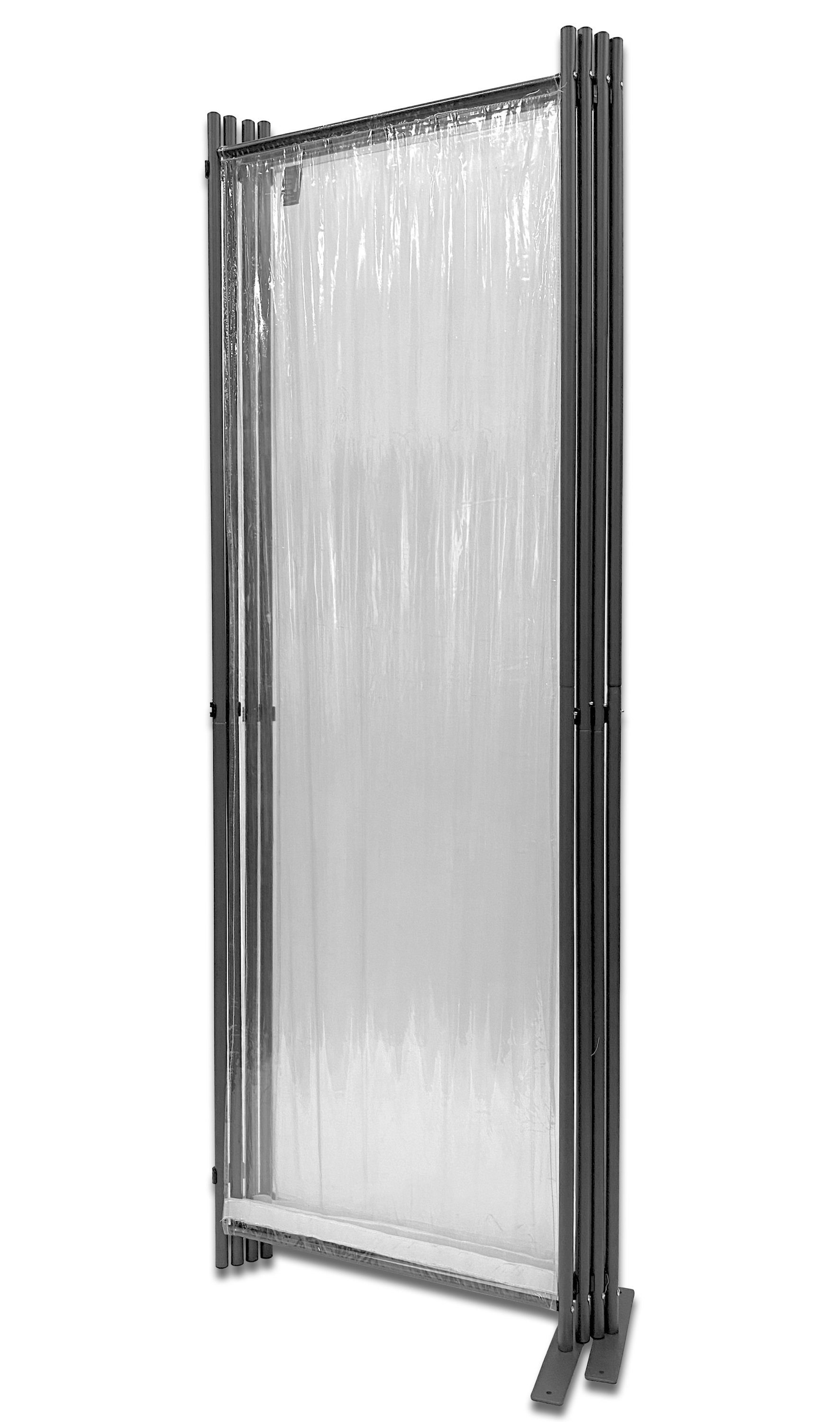Grasekamp Balkonsichtschutz Paravent PVC 4tlg.
