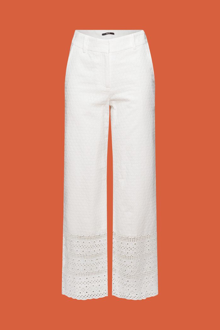 Hose mit Stickerei, 100 % Baumwolle