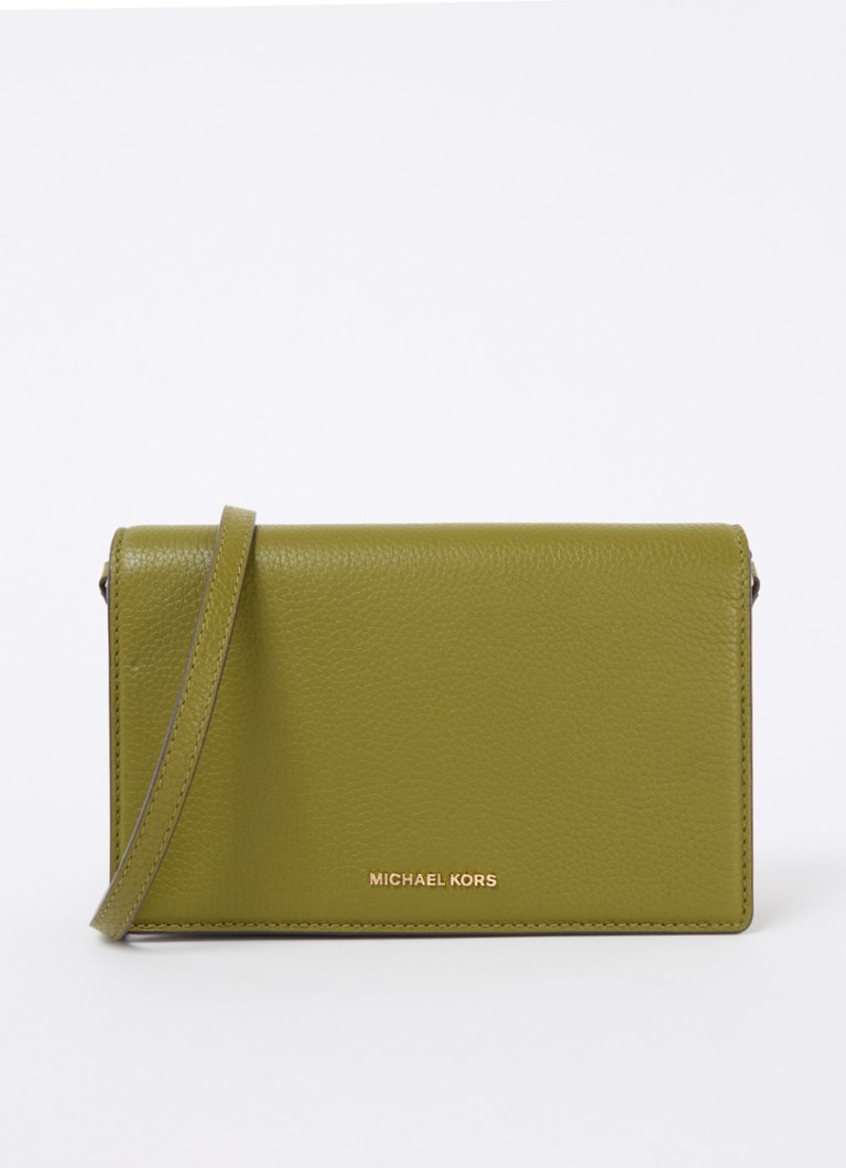 Geantă crossbody medie din piele Michael Kors Jet Set