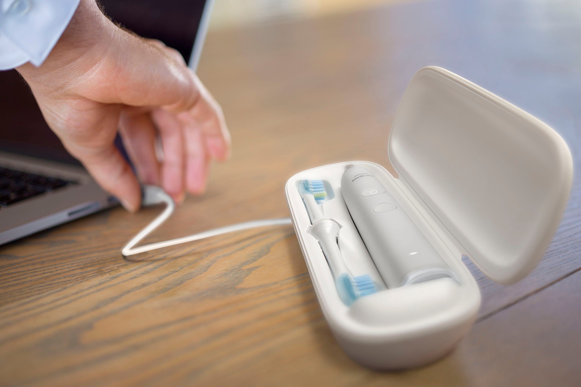 Philips Sonicare Elektrische Zahnbürste DiamondClean 9000 HX9913/17, Aufsteckbürsten: 2 St., mit integriertem Drücksensor, 4 Putzprogramme und 3 Intensitätsstufen