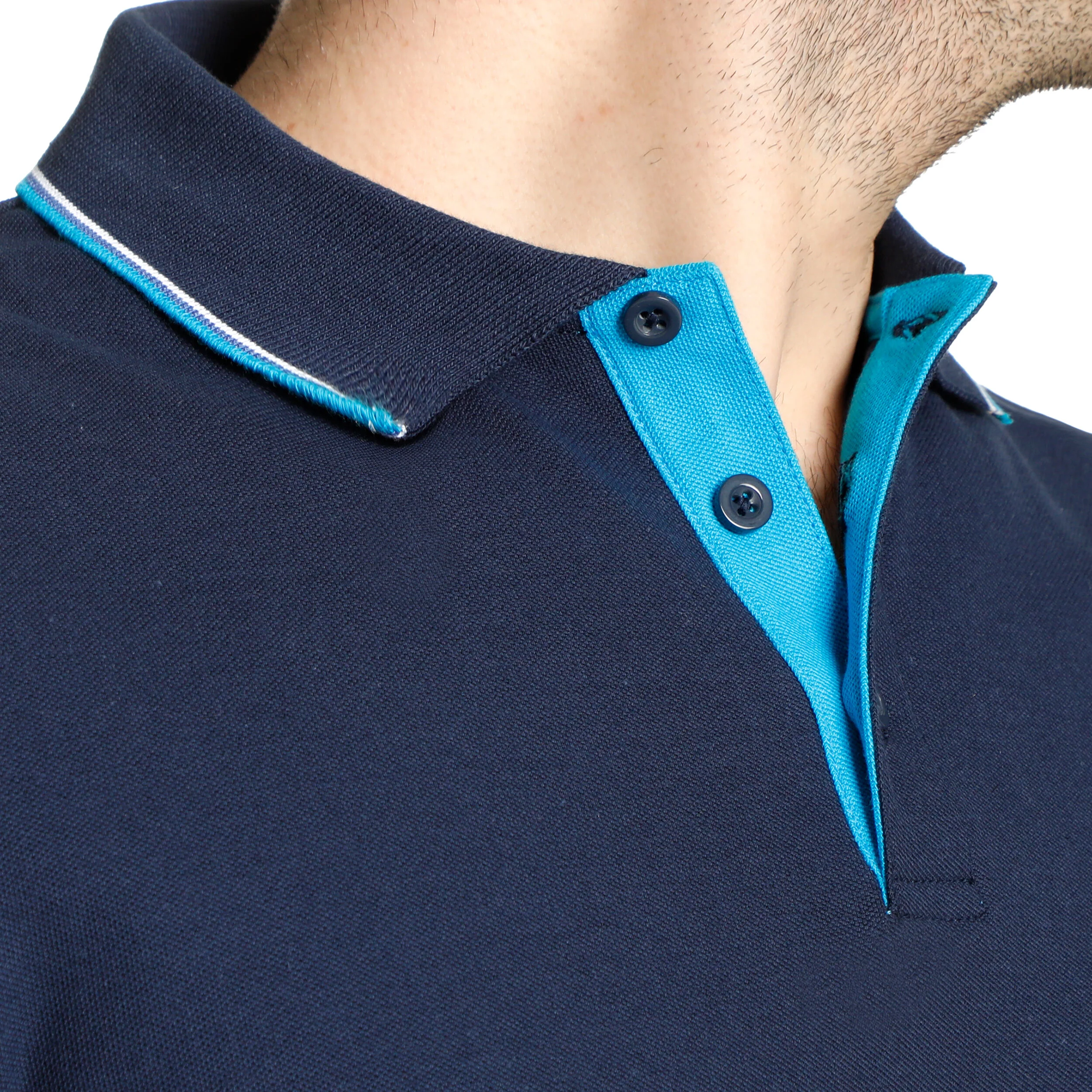 AO Player Polo Herren - Dunkelblau, Blau