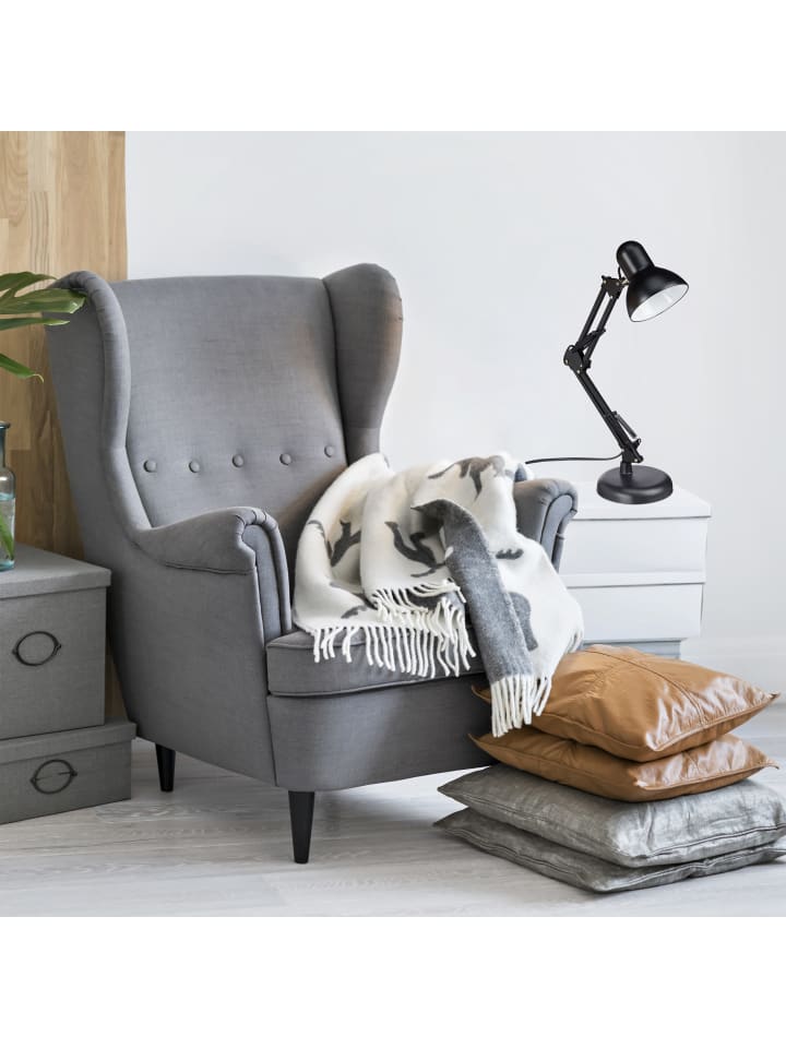 relaxdays Schreibtischlampe in Schwarz - (B)27 x (H)50 x (T)15 cm günstig kaufen onesize