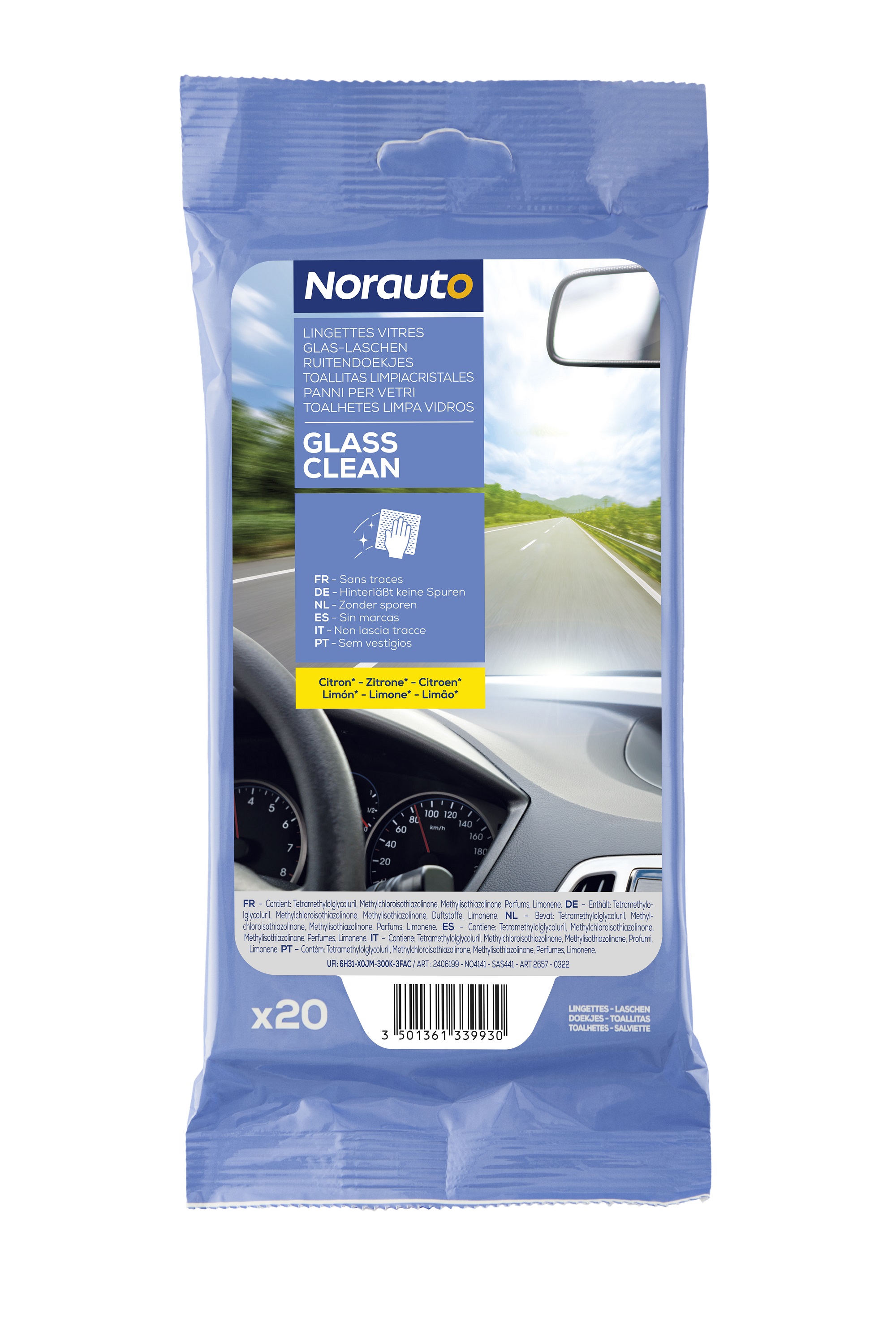 Norauto Glasreinigungstücher, 20 Stück - ATU