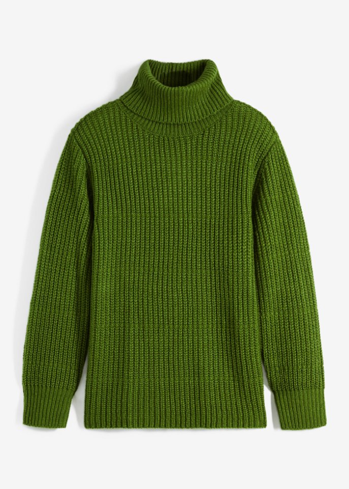 Strickpullover mit Rollkragen